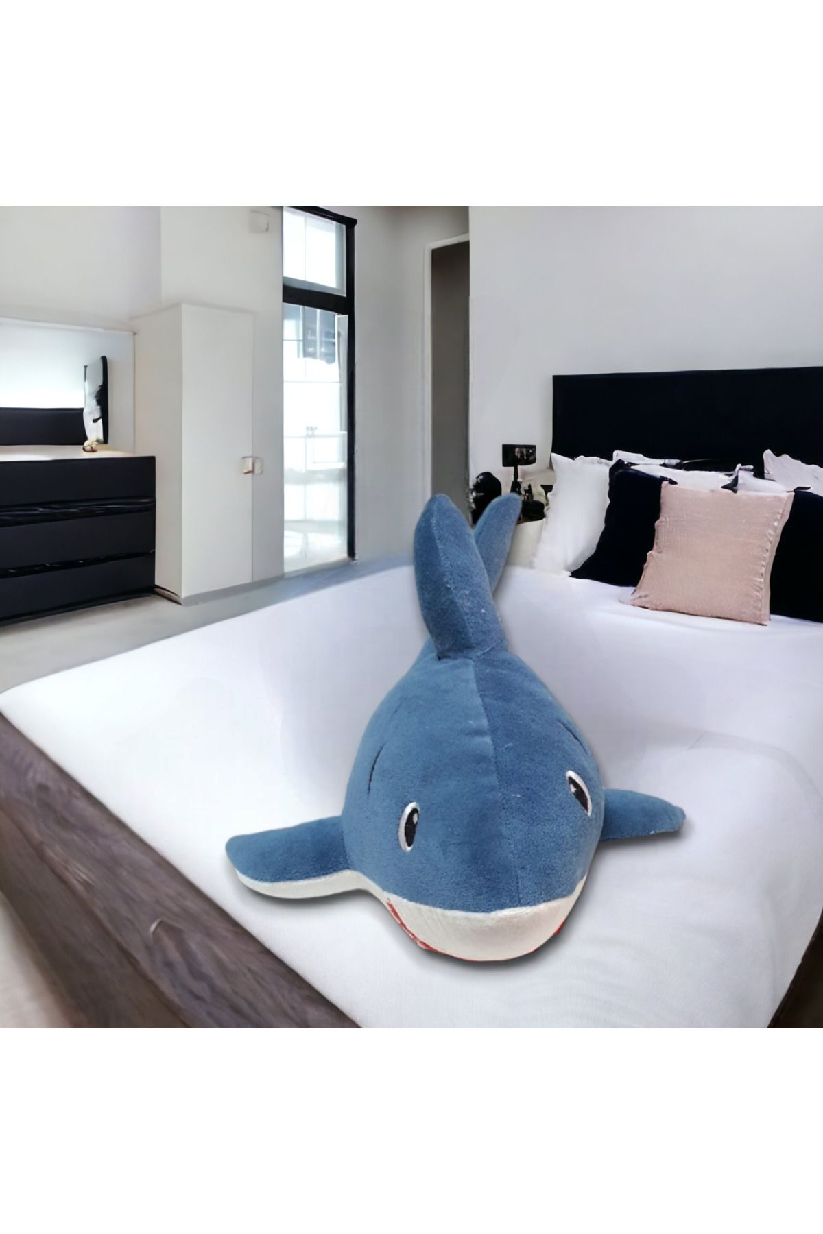 Mellito Toyzz 40 Cm Oyuncak Köpek Balığı Shark Pelus Oyuncak Ve Uyku Arkadasi
