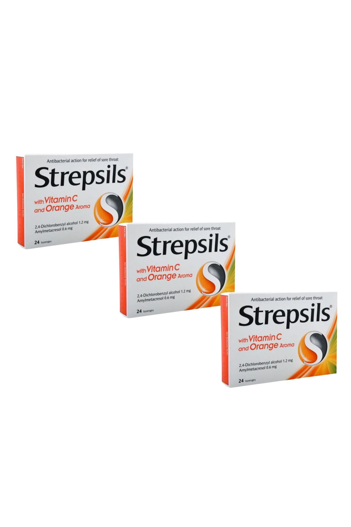 Strepsils C Vitaminli & Portakal Aromalı Pastil (3 Adet)