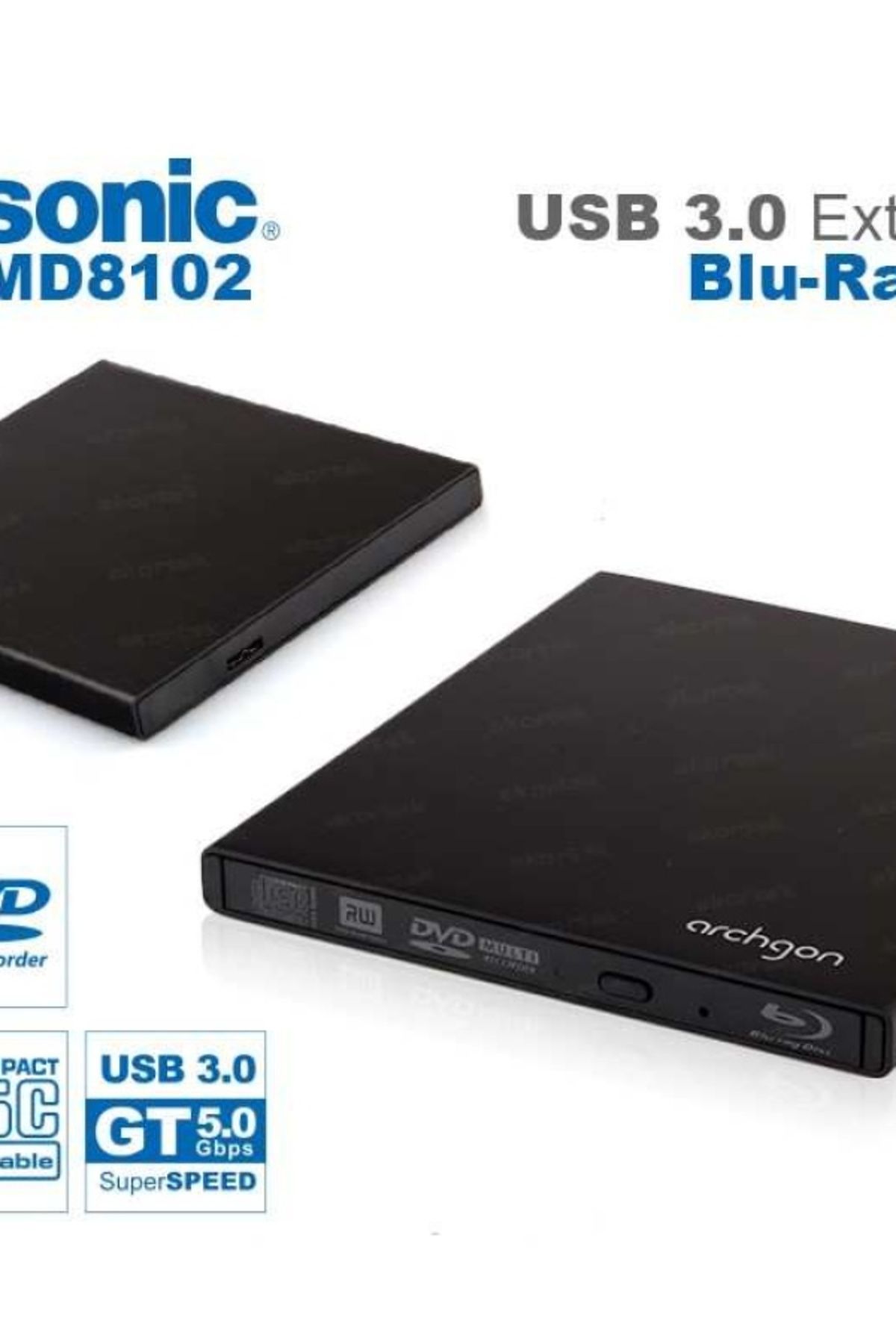 Panasonic Panasonıc Harıcı Blu-Ray Dvd Usb 3.0 Wrıter 9.5M