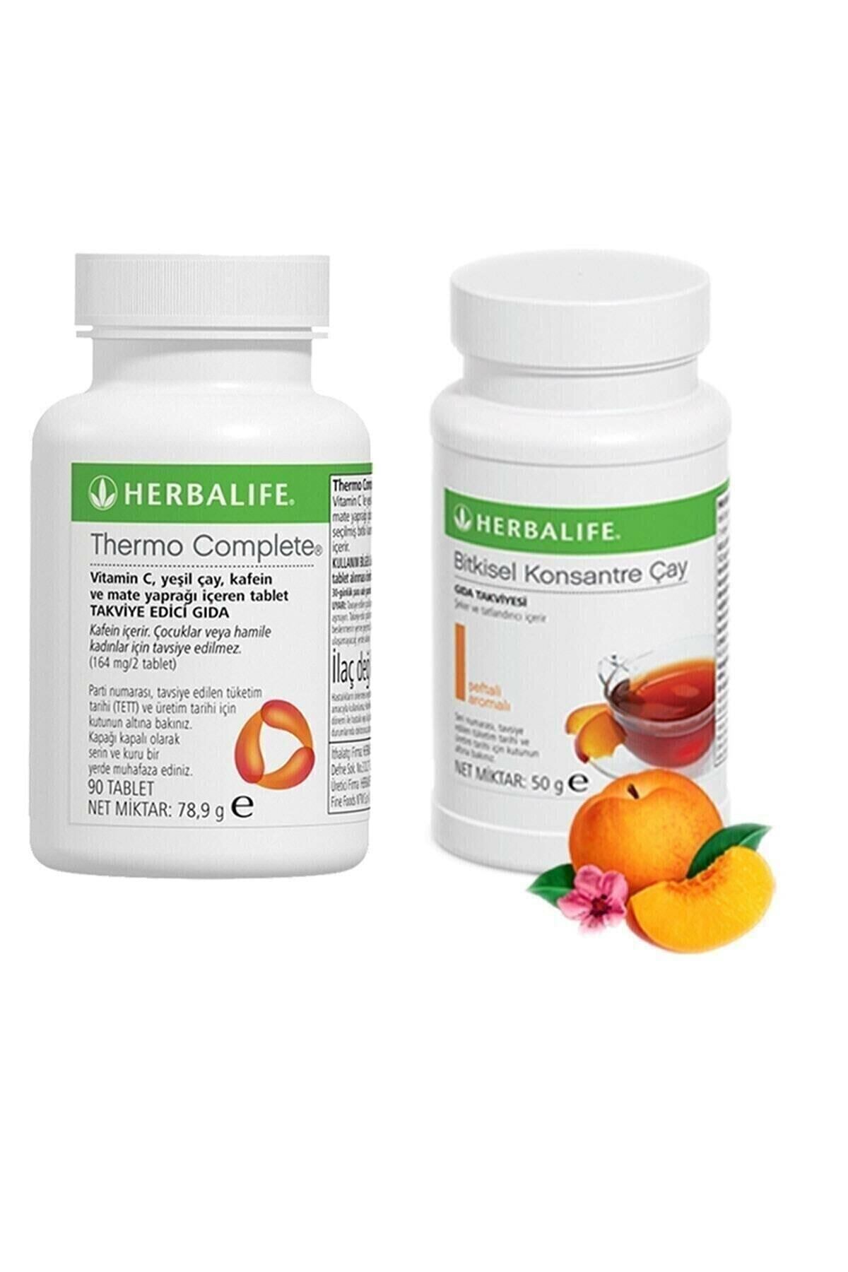 Herbalife Thermo Complete 90 Tablet Ve 1 Adet Şeftali Çay 50gr Set 1 Adet.