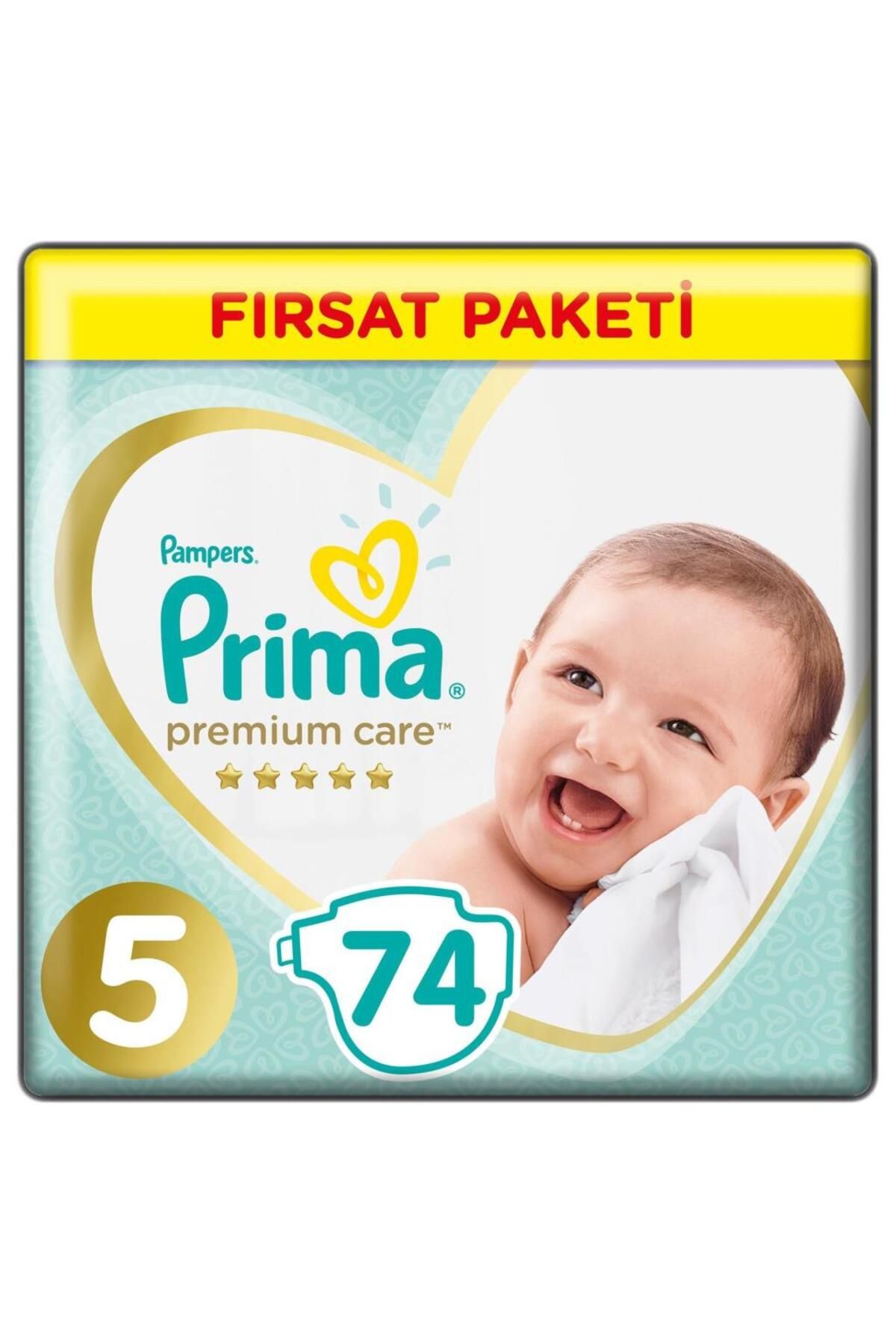 Prima Premium Care Bebek Bezi Fırsat Paketi 5 Beden 74 Adet
