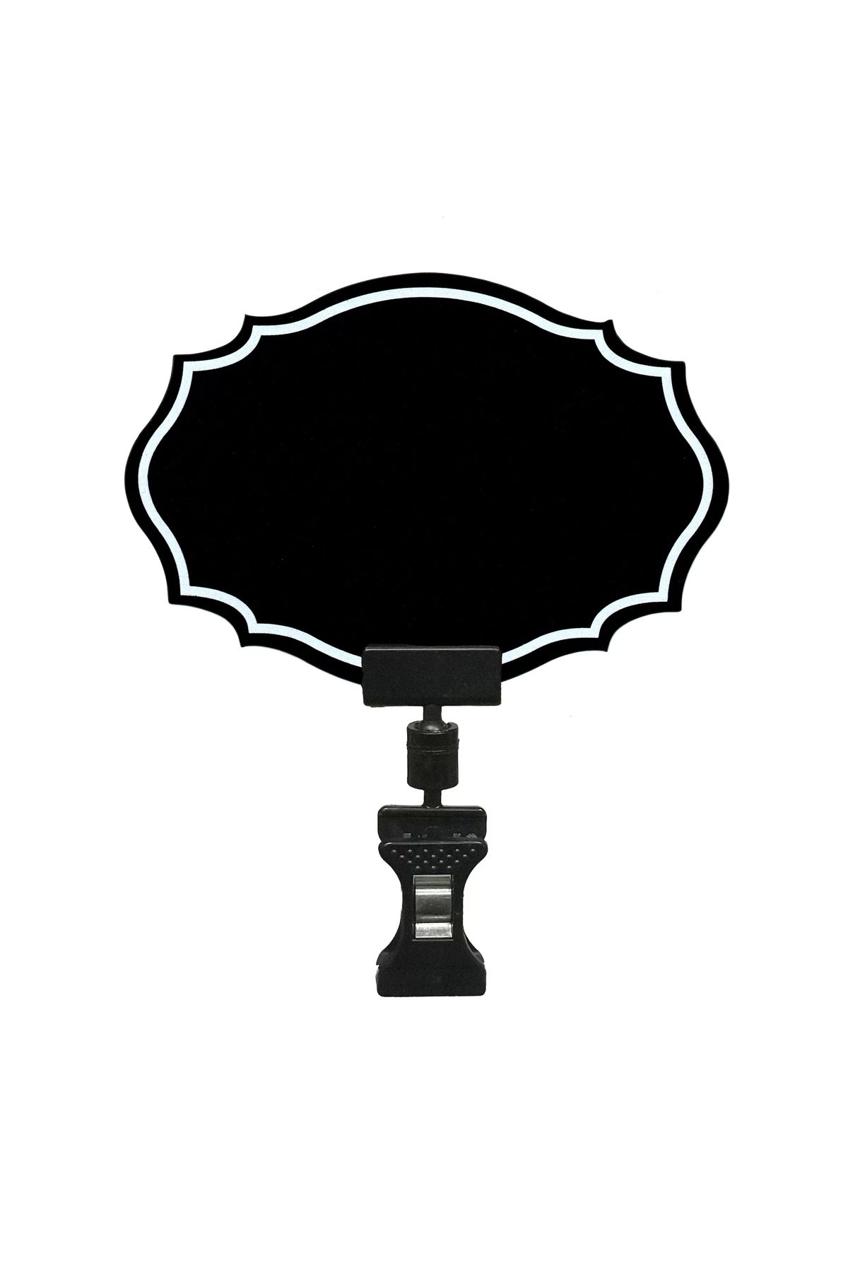 MT Yazılıp Silinebilen Siyah Pvc Fiyat Etiketi Ve Ayarlanabilir Mini Mandal Etiket Tutucu 10 Lu Set