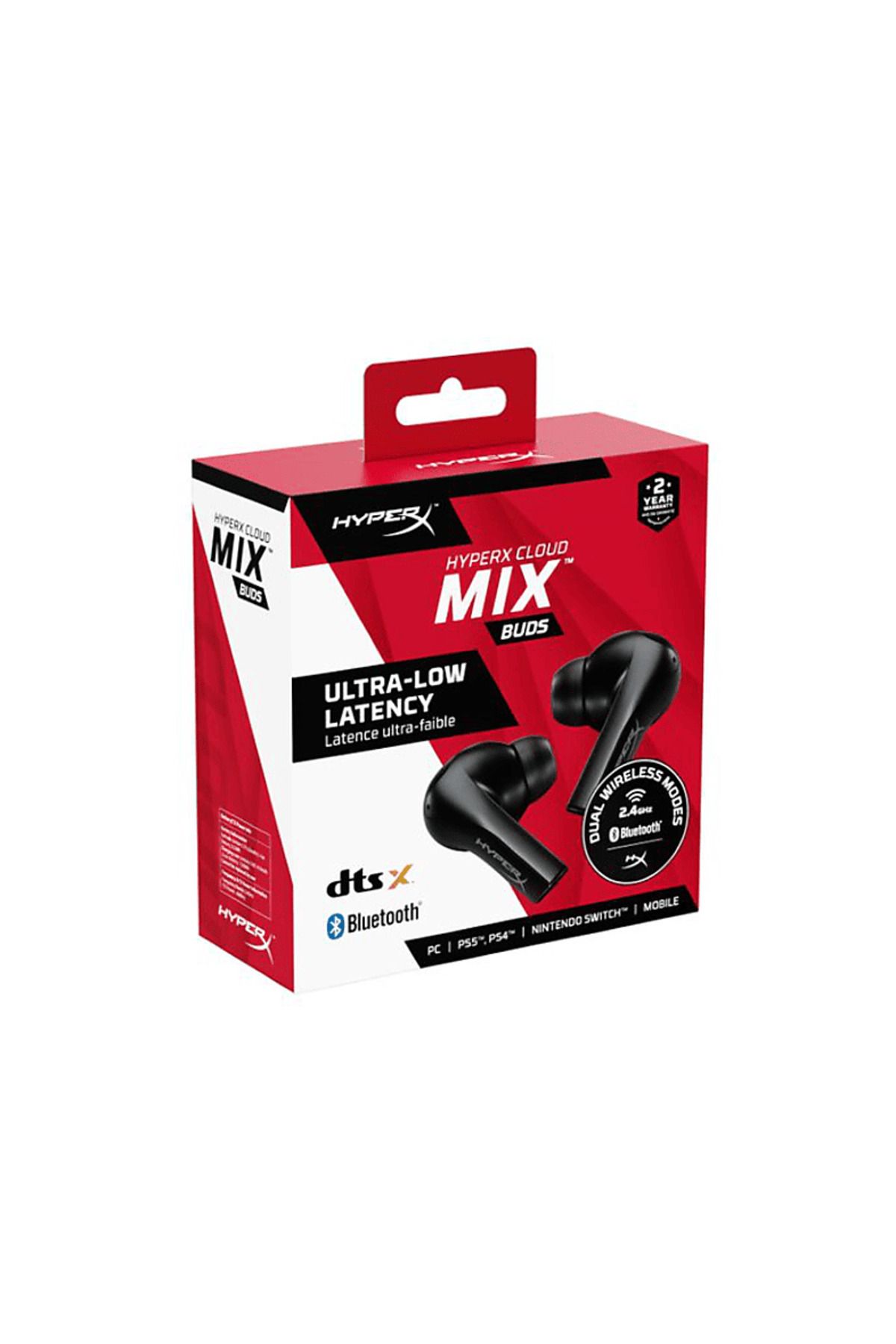 HyperX Cloud Mix Buds Kablosuz Kulaklık Oyuncu Kulak İçi Kulaklık Siyah 4P5D9AA