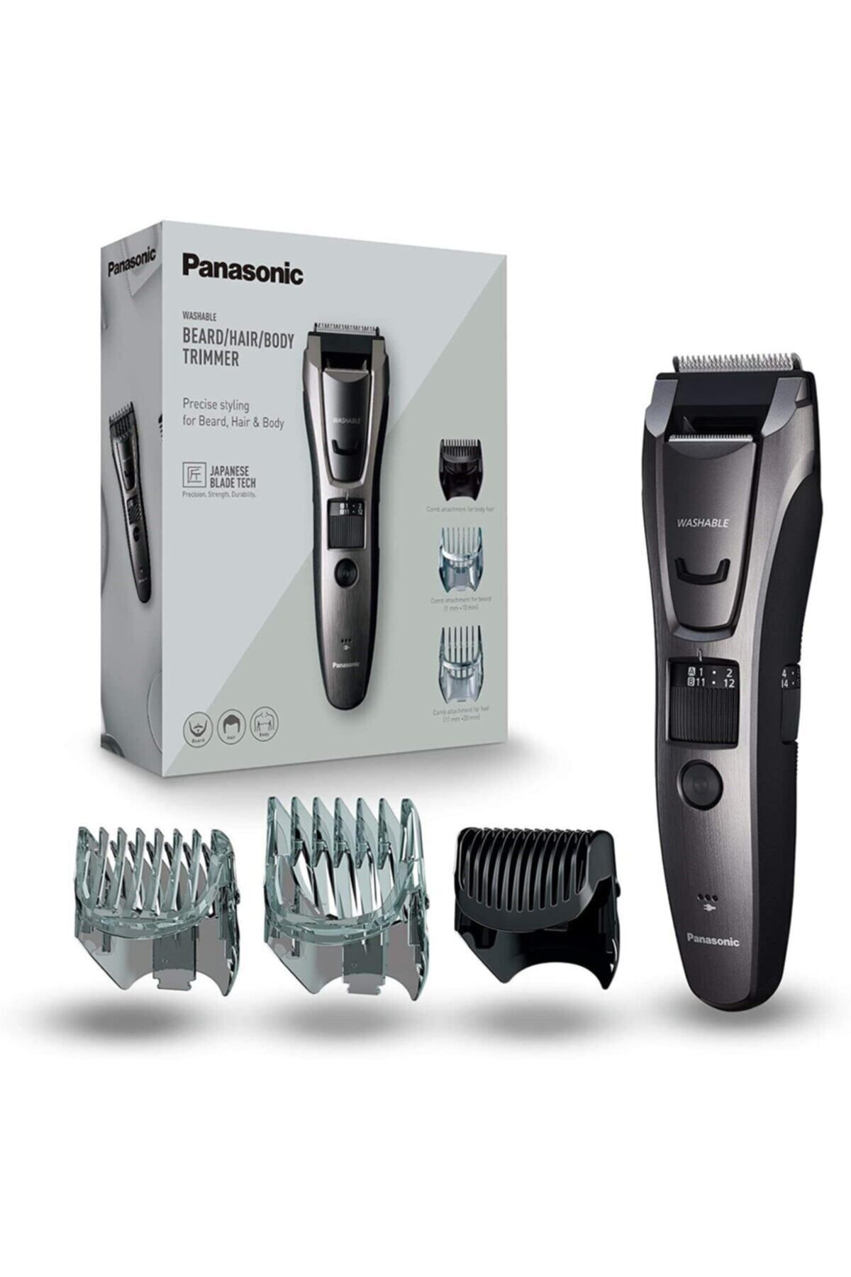 Panasonic Er-gb80 Sakal Ve Saç Kesme Makinesi, 39 Kesim Kademeli, Koyu Gümüş