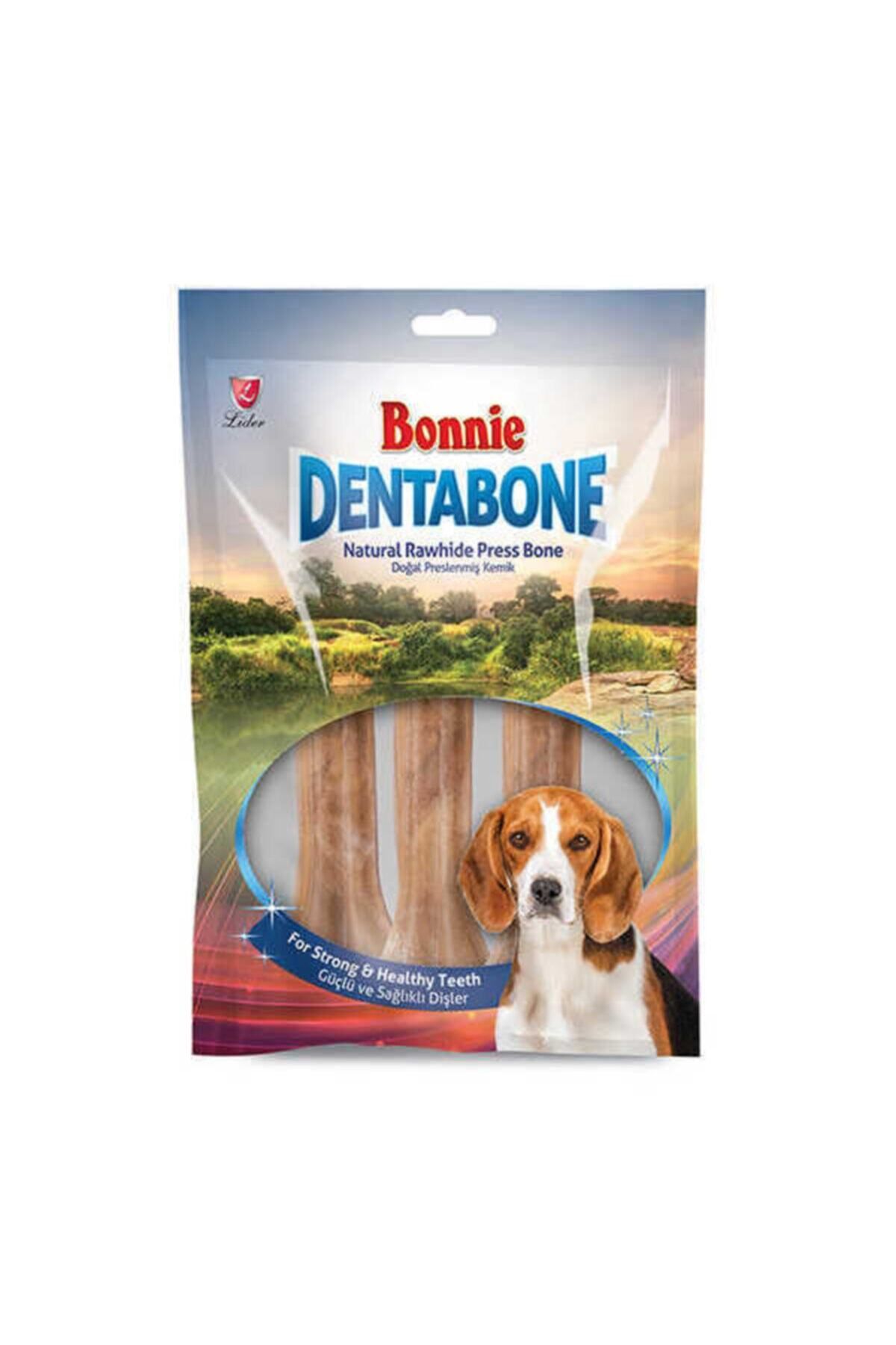 Bonnie Doğal Pres Köpek Çiğneme Kemiği 3 Lü