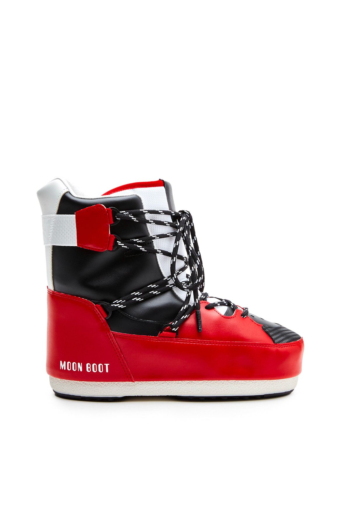 Moon Boot 14028200-004 Sneaker Mıd White / Red / Black