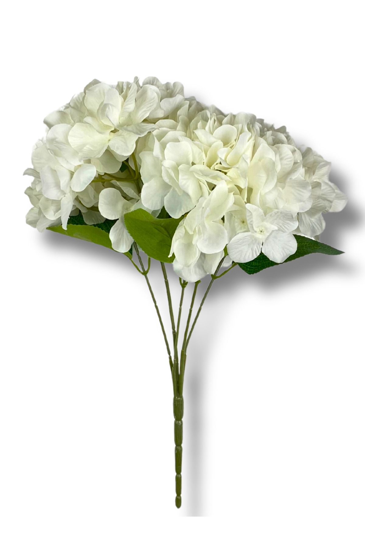 Cihan Çiçekçilik Yapay Çiçek 5 Dallı Beyaz Ortanca Demeti 50 Cm