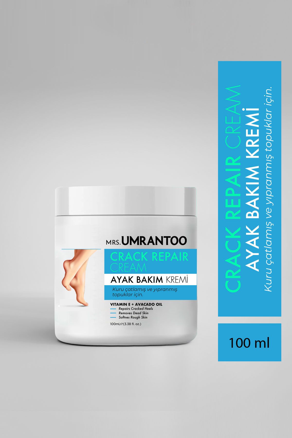 Picco De Luce MRS.UMRANTOO Crack Repair Cream Çatlak Onarıcı Ayak Bakım Kremi 100 ml