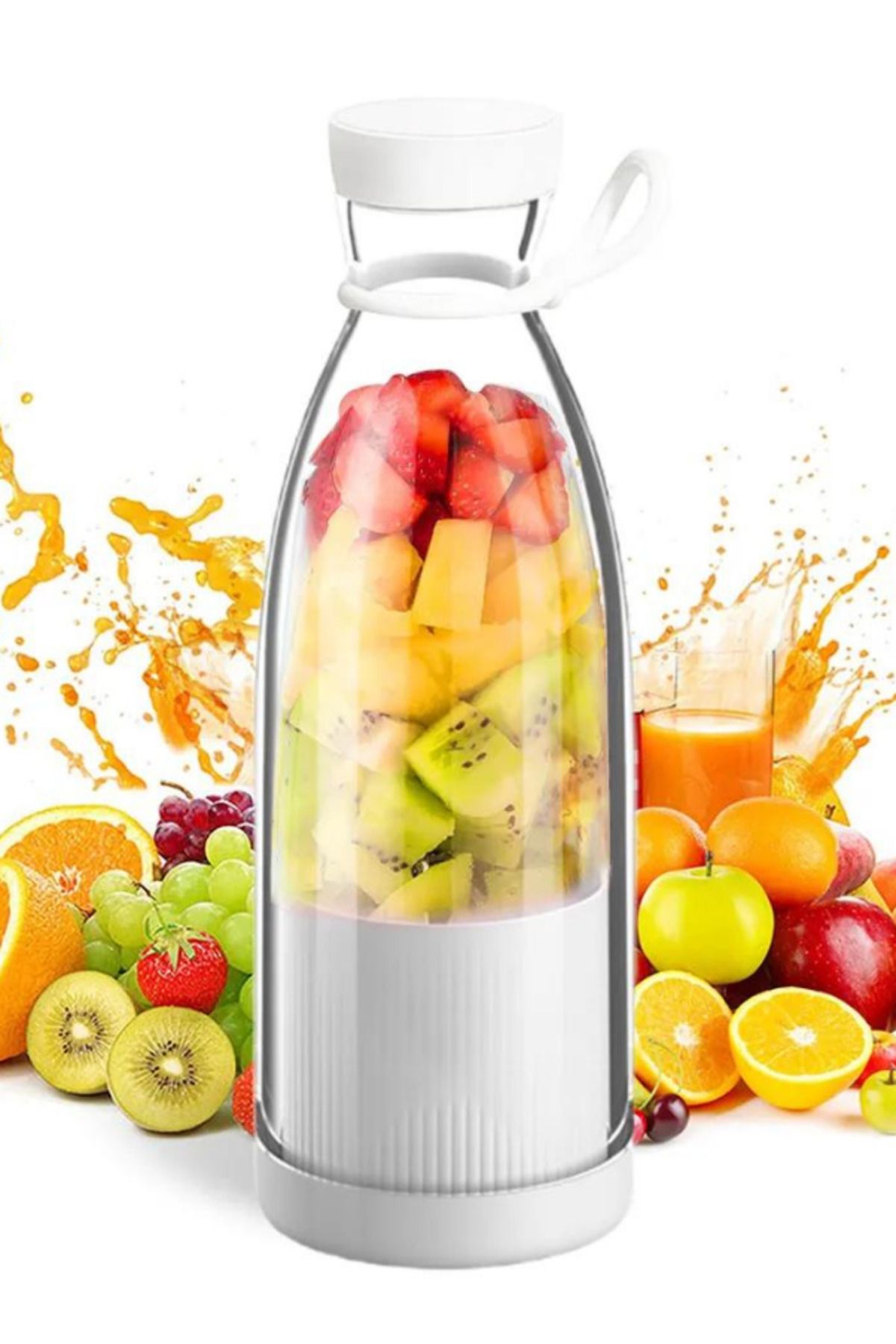 OBRAX Taşınabilir Blender Şişe Smoothie Shake Yapıcı 420ML Blender Usb Şarj Edilebilir