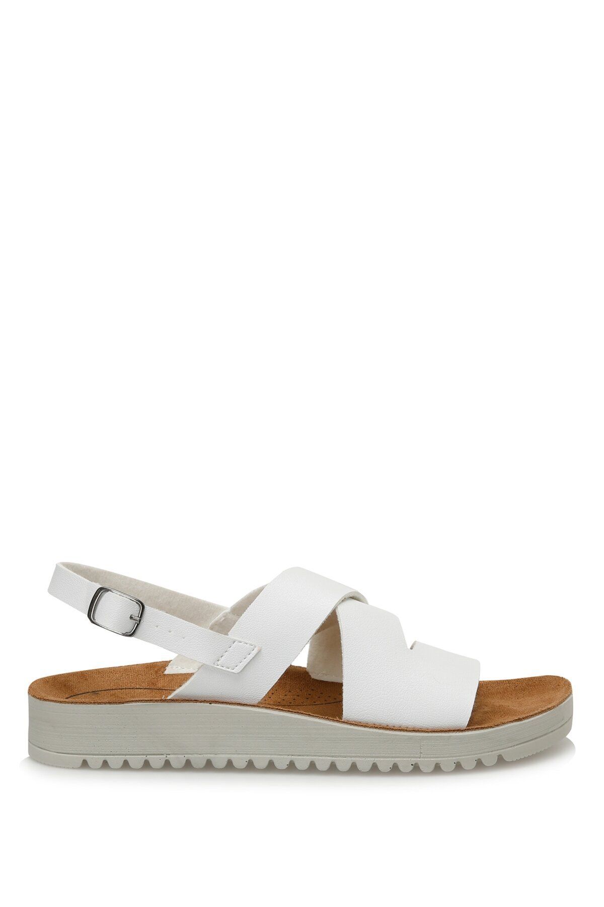 Polaris 164441.Z3FX Beyaz Kadın Comfort Sandalet