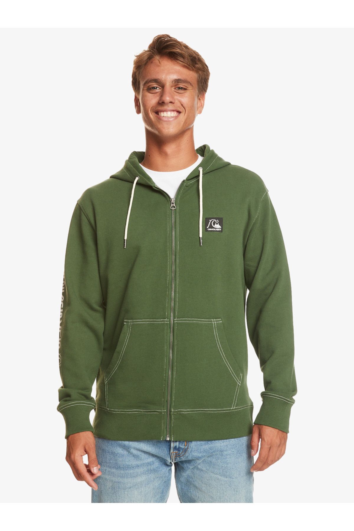 Quiksilver THE ORIGINAL FZ HOOD Yeşil Erkek Sweatshirt