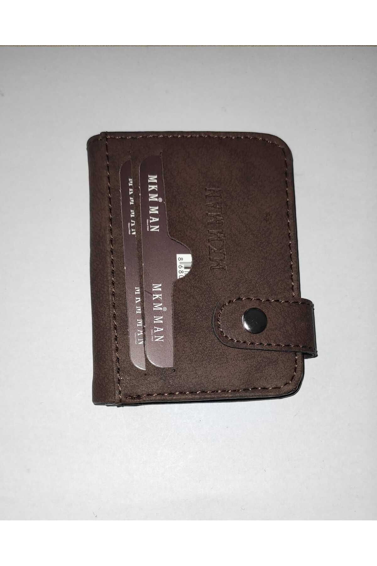 firdevsi hobi nubuk dikey çıtlı muhafazalı 10 şeffaf kartlık cüzdan