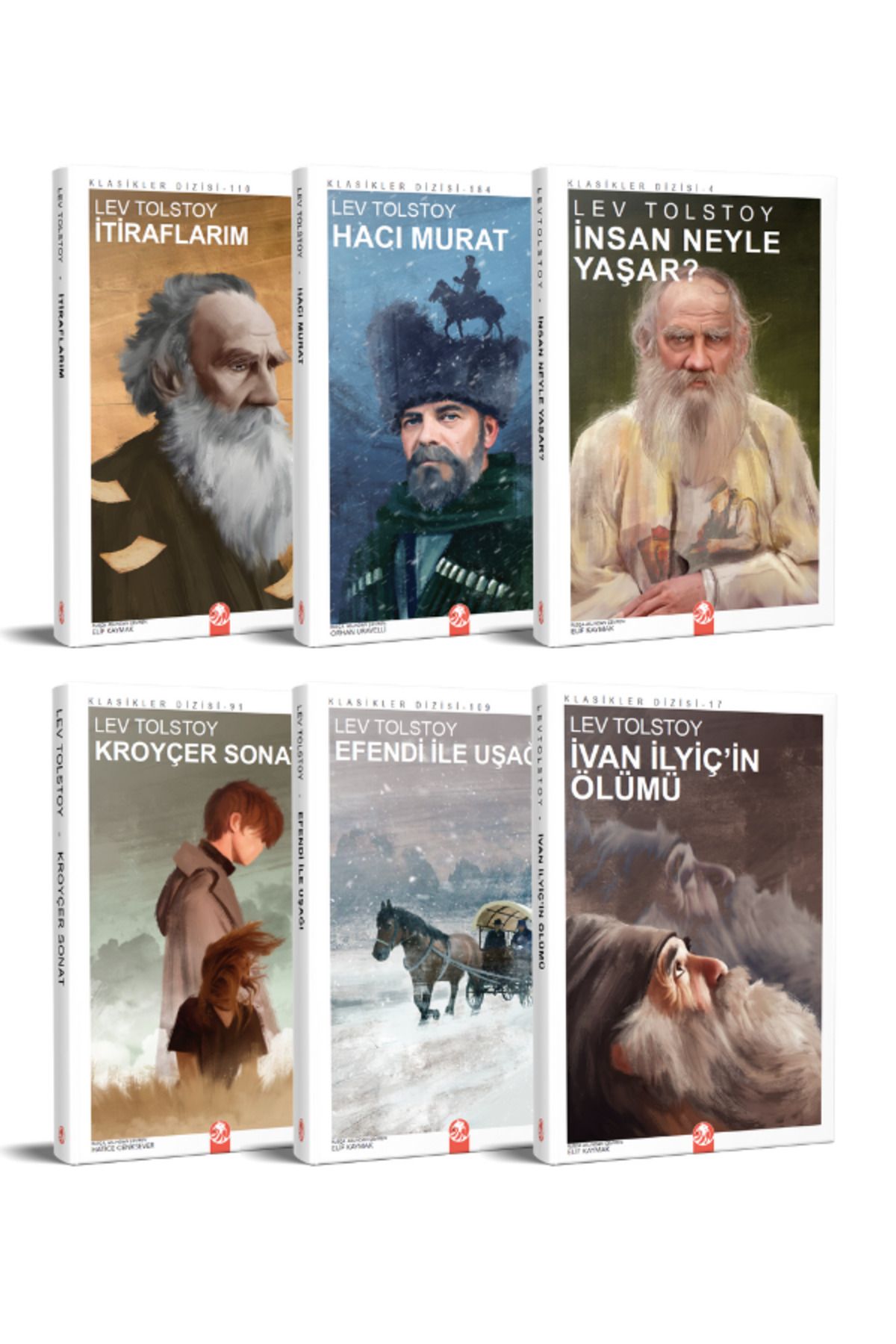 Kızıl Panda Yayınevi Tolstoy Seti 6 Kitap