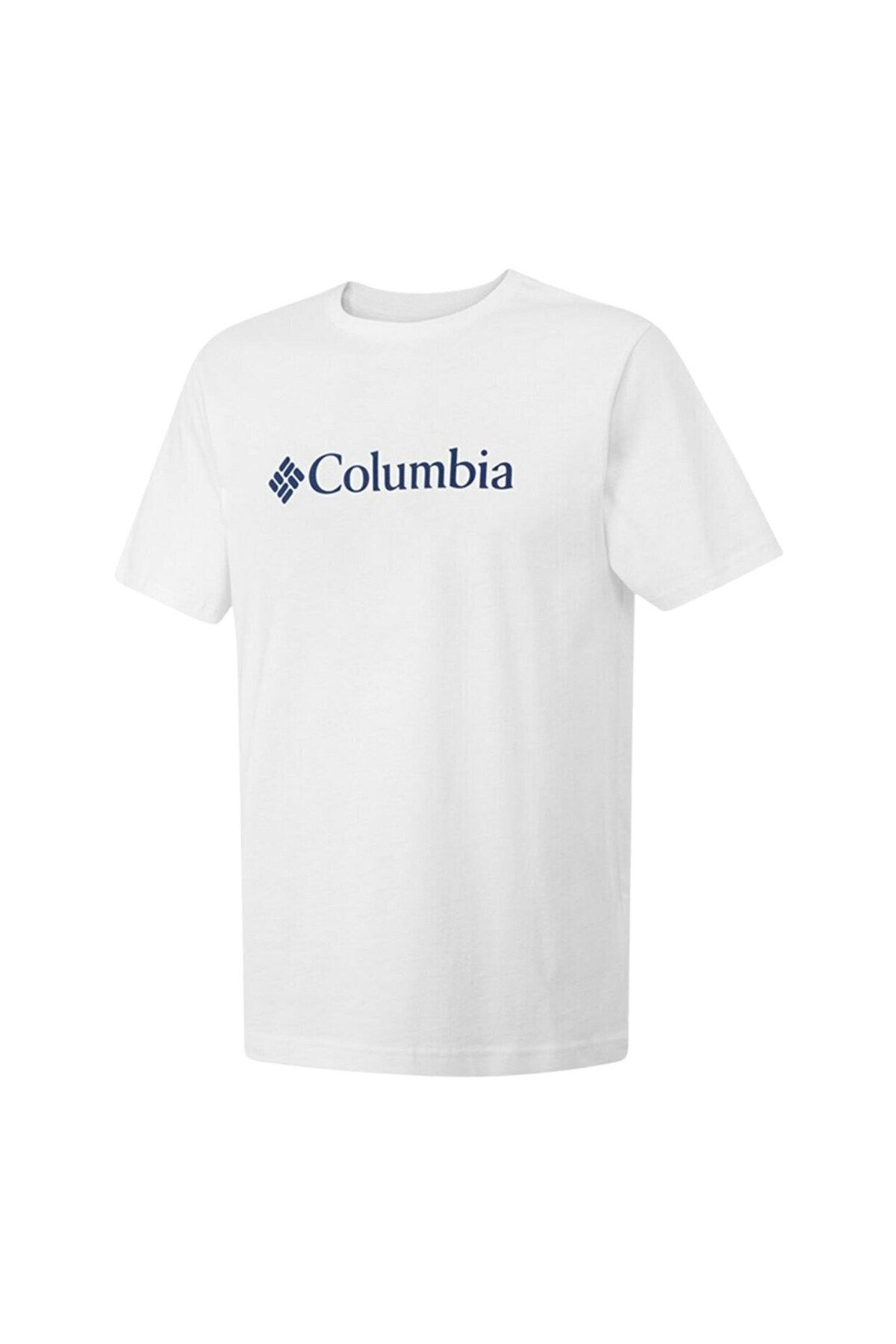 Columbia M Basic Big Logo Brushed Ss Tee Beyaz T-shirt