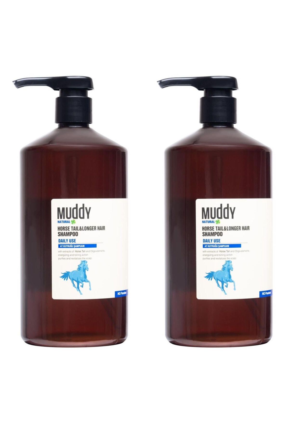 Muddy At Kuyruğu Şampuanı Horse Taıl&longer Haır Shampoo 1000 Ml 2 Adet