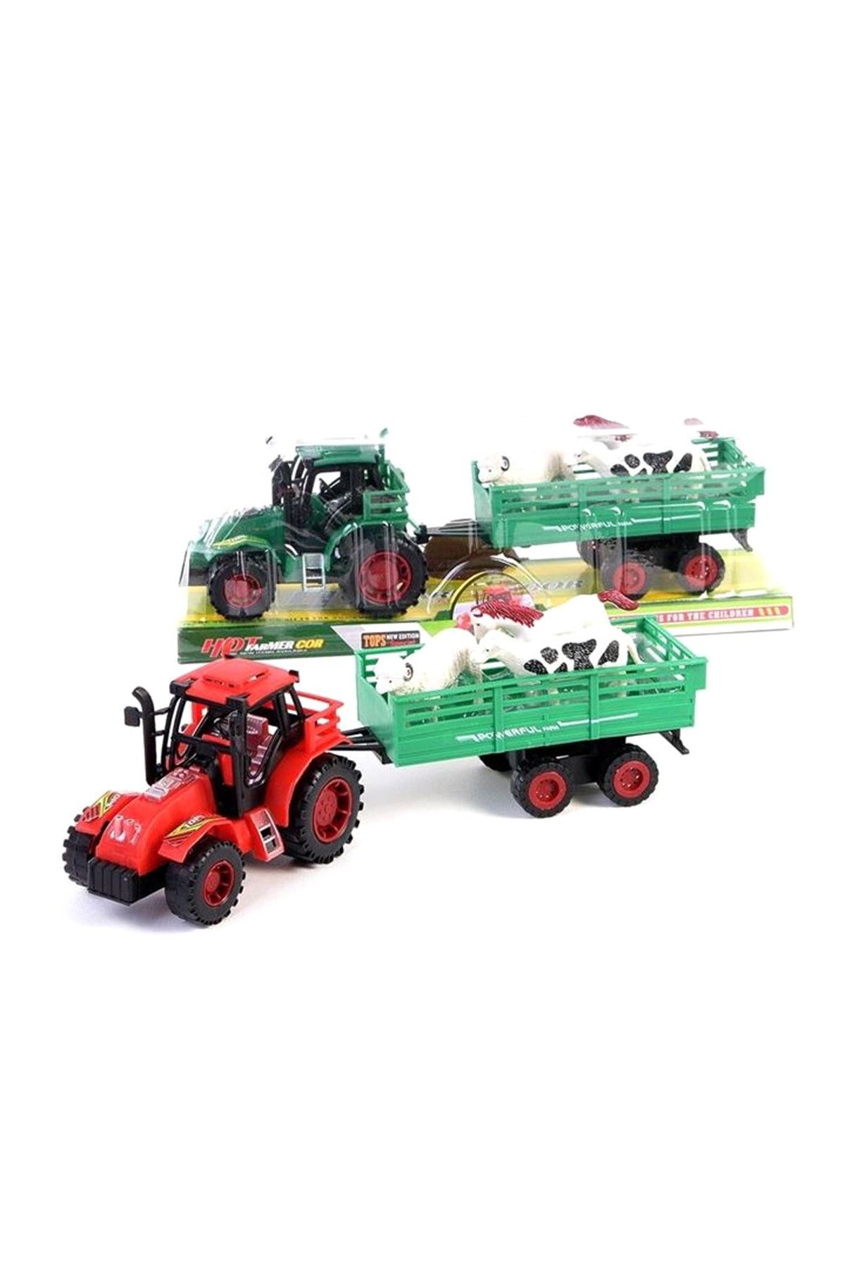 Toys Oyuncak Traktör Vakumlu Hayvan Taşıyan