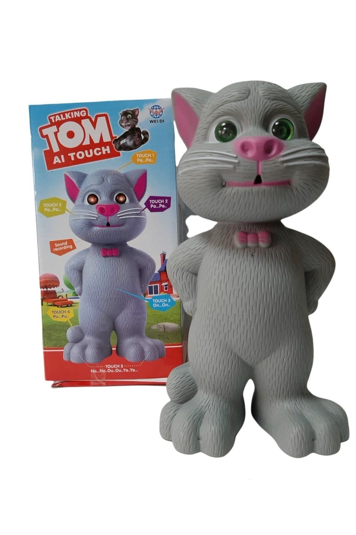 Royal Shop Konuşan Kedi Tom Ses Kaydeden Müzikli 23 Cm Talking Tom Cat Rs55876