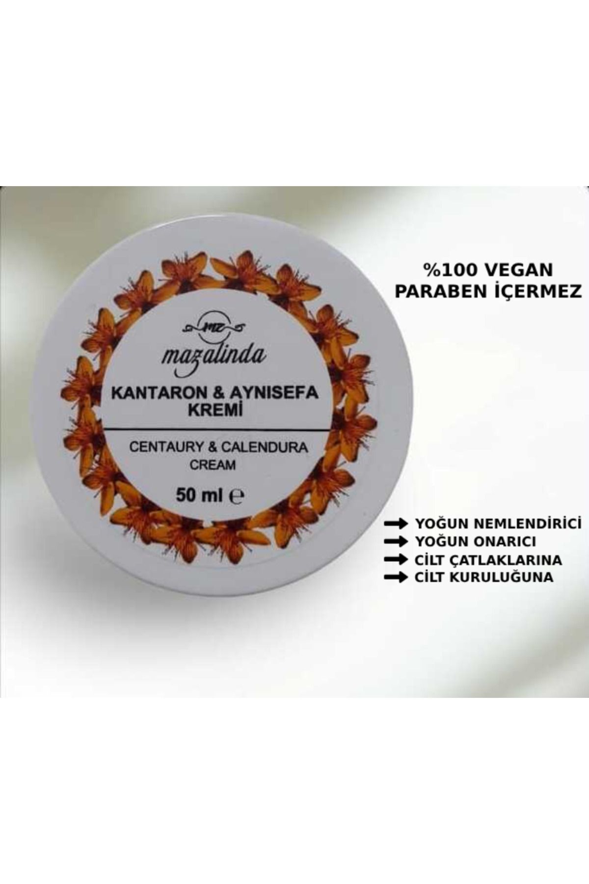 Mazalinda Aynısefa&Kantaron Kremi 50 ml Yoğun Onarıcı Bakım Balmı