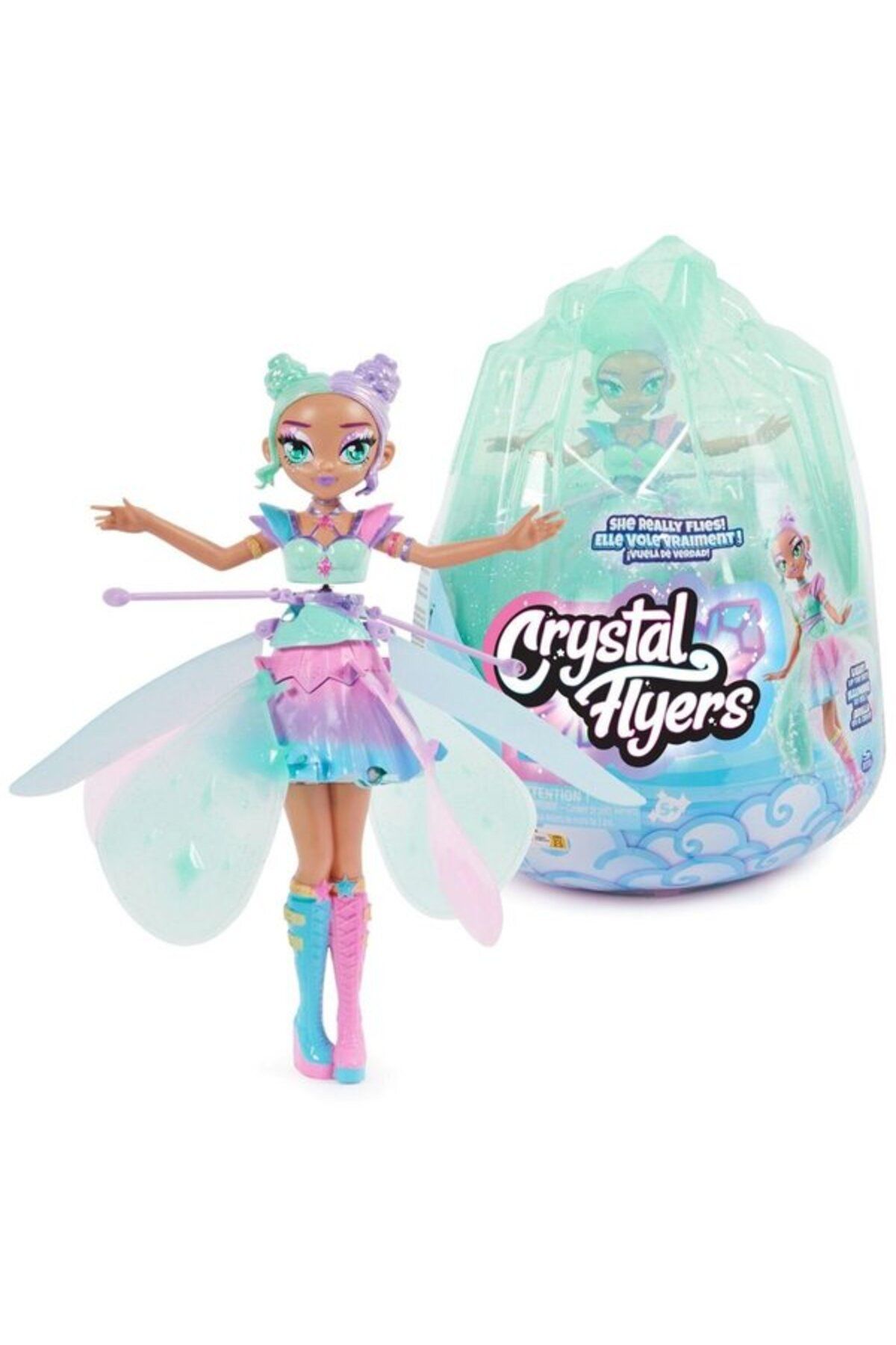 Hatchimals Pixies Crystal Flyers Flying Fairy Aqua - 6067590