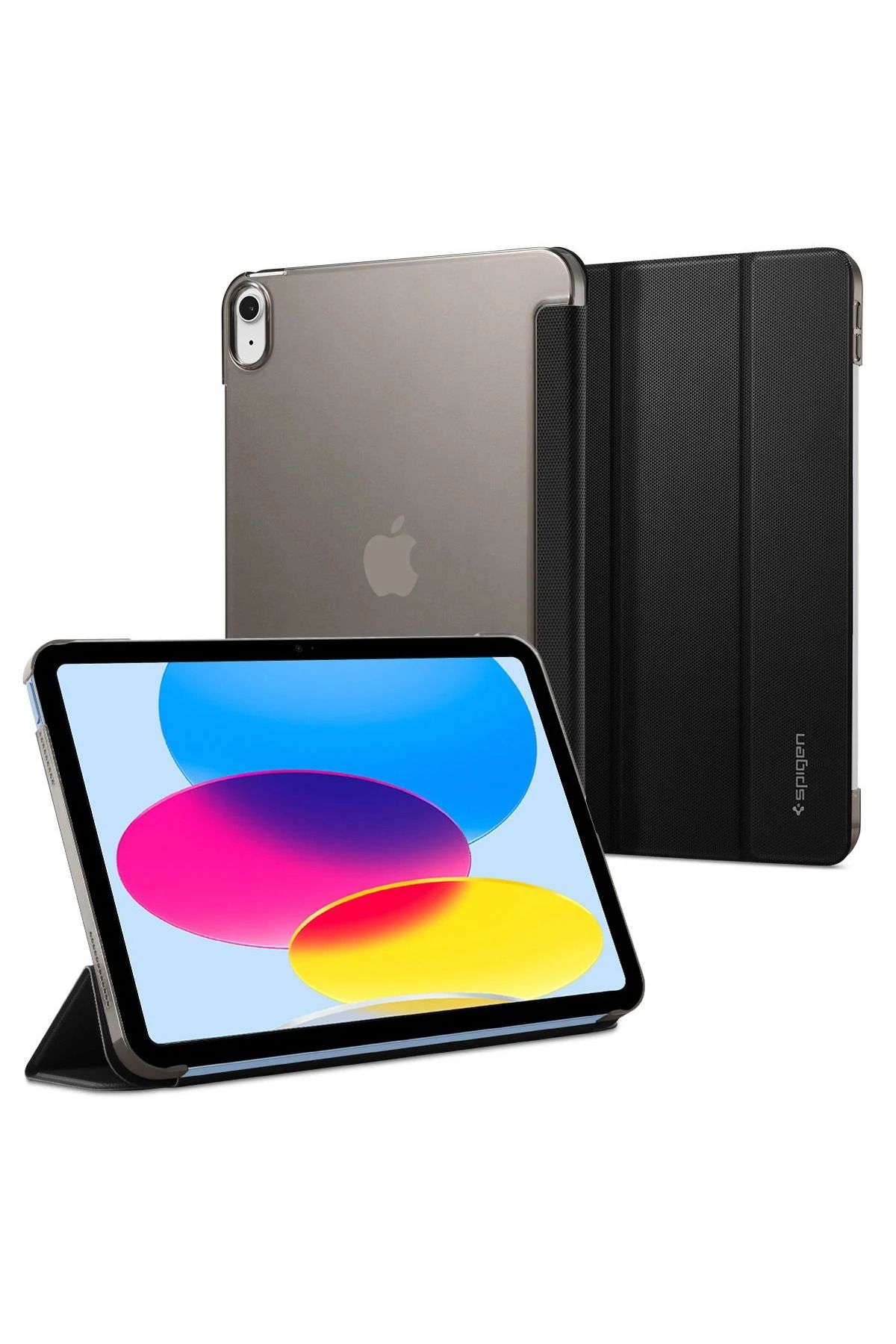 Spigen iPad 10.9'' 10.nesil (2022) Kılıf Liquid Folio Black - ACS05415