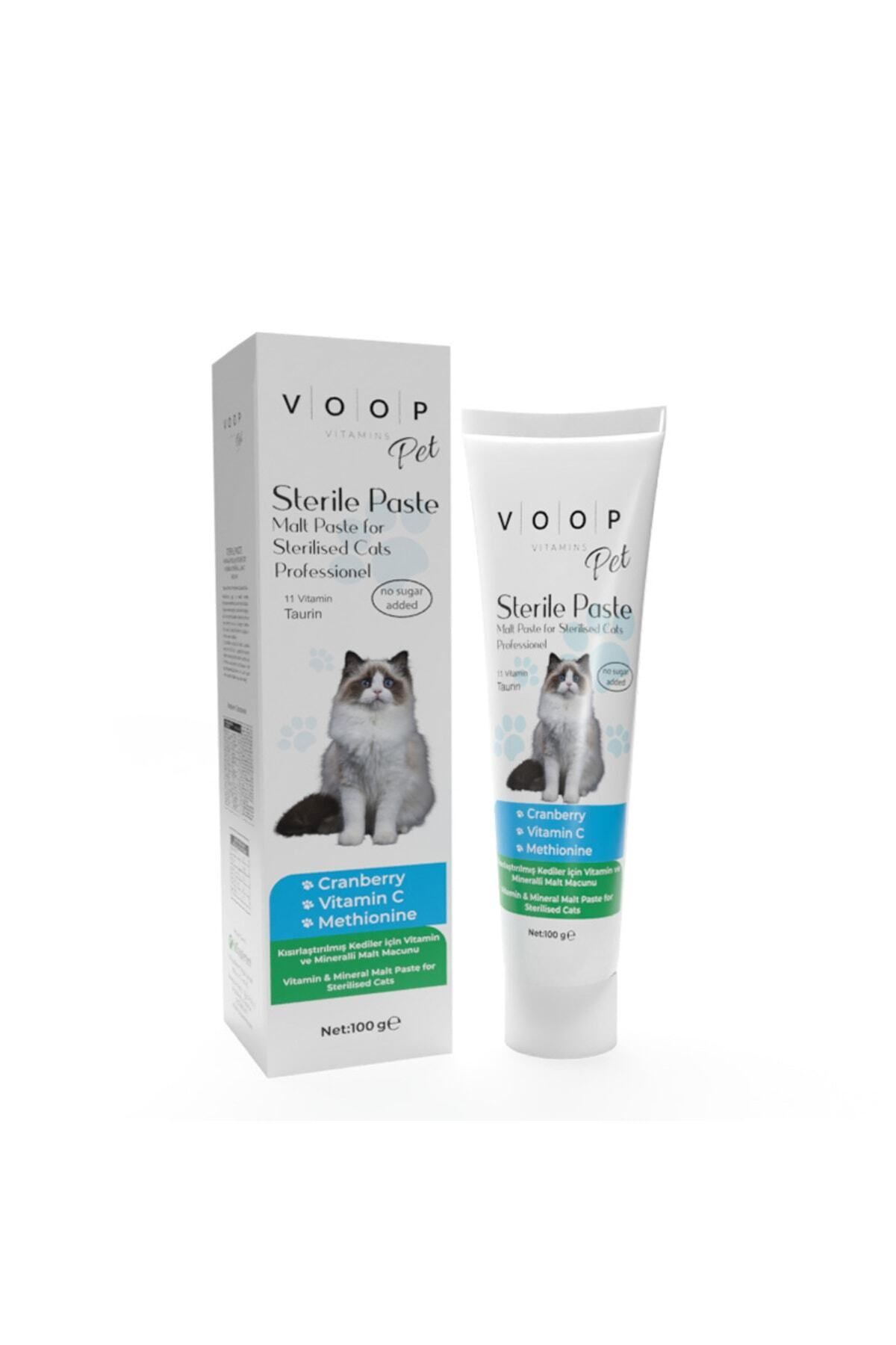 VOOP Pet Sterile Paste Kısırlaştırılmış Kedilere Vitamin & Mineral Macun - 11 Vitamin Taurin | 100 gr