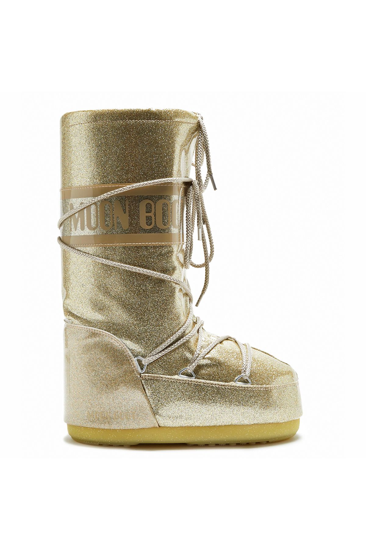 Moon Boot 14028500-004 Icon Glıtter Gold