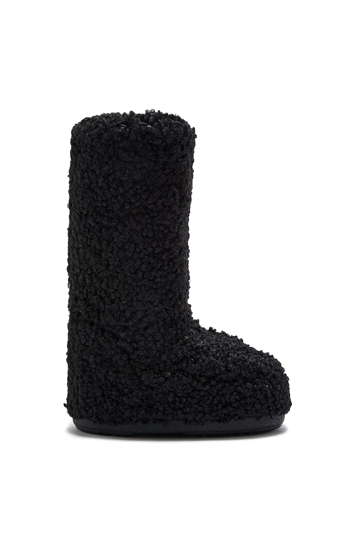 Moon Boot 14028700-001 Icon Faux Curly Black
