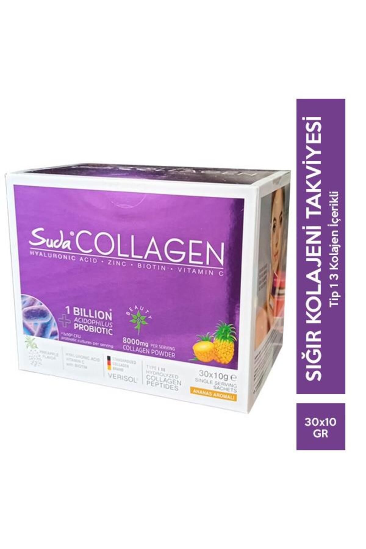 Suda Collagen Probiotic Pineapple 10 gr x 30 Saşe + Shaker