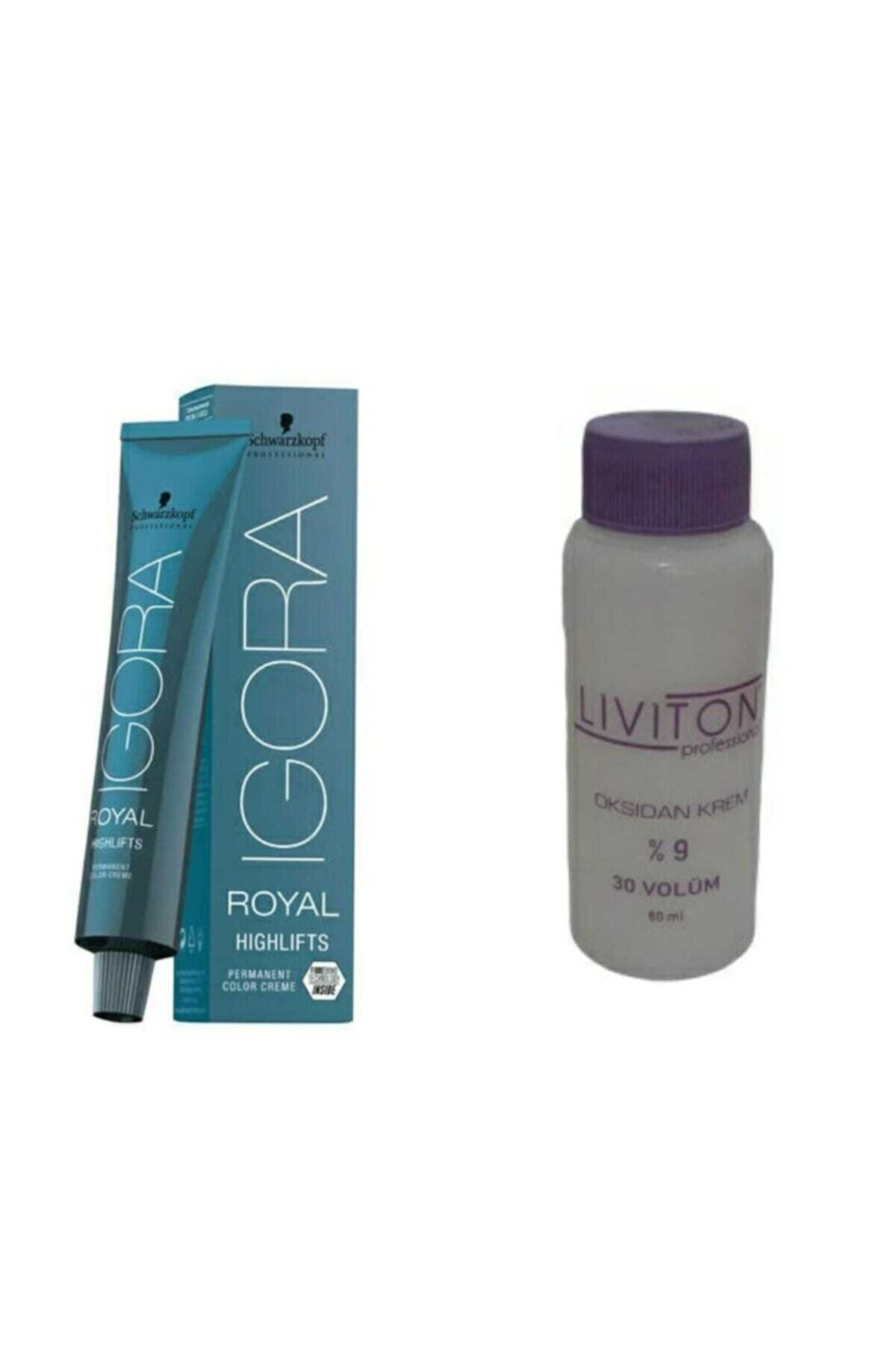 Igora Royal 12.2 Özel Açıcı Küllü Tüp Saç Boyası + Liviton Mini Oksidan 30 Vol.