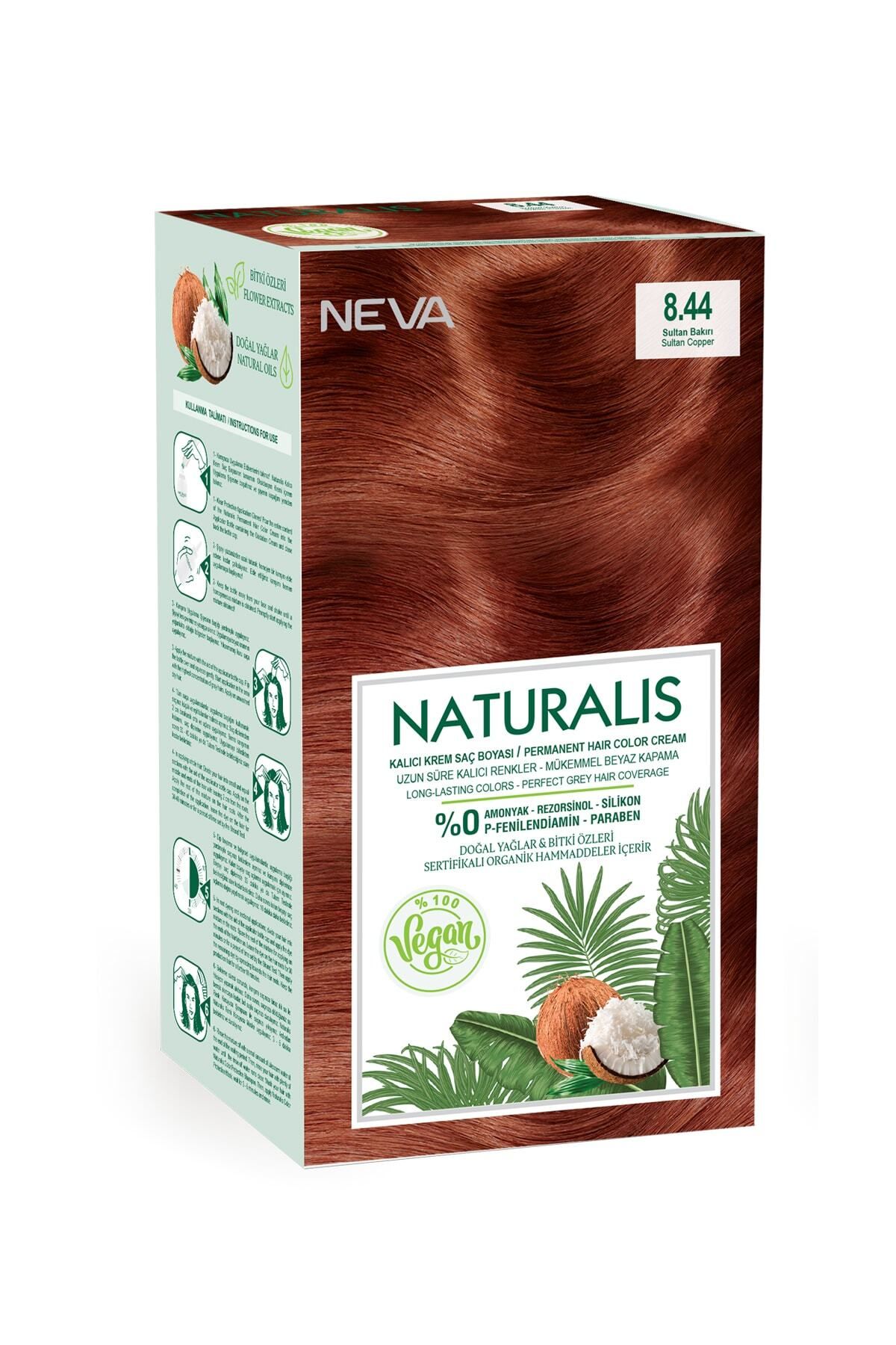 NEVA KOZMETİK Naturalis Saç Boyası 8.44 Sultan Bakırı %100 Vegan