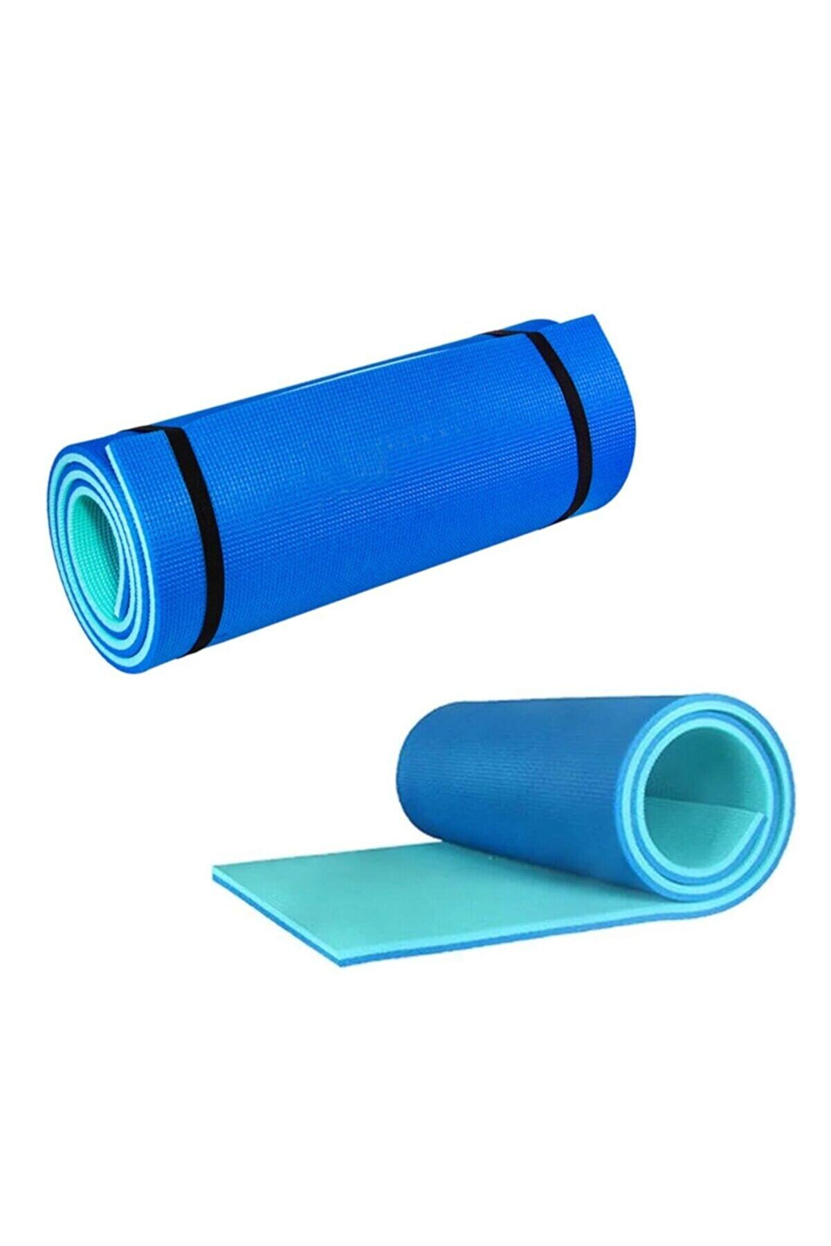 Green Hill Unisex Mavi Çift Taraflı Pilates Ve Yoga Matı 180x60 Cm