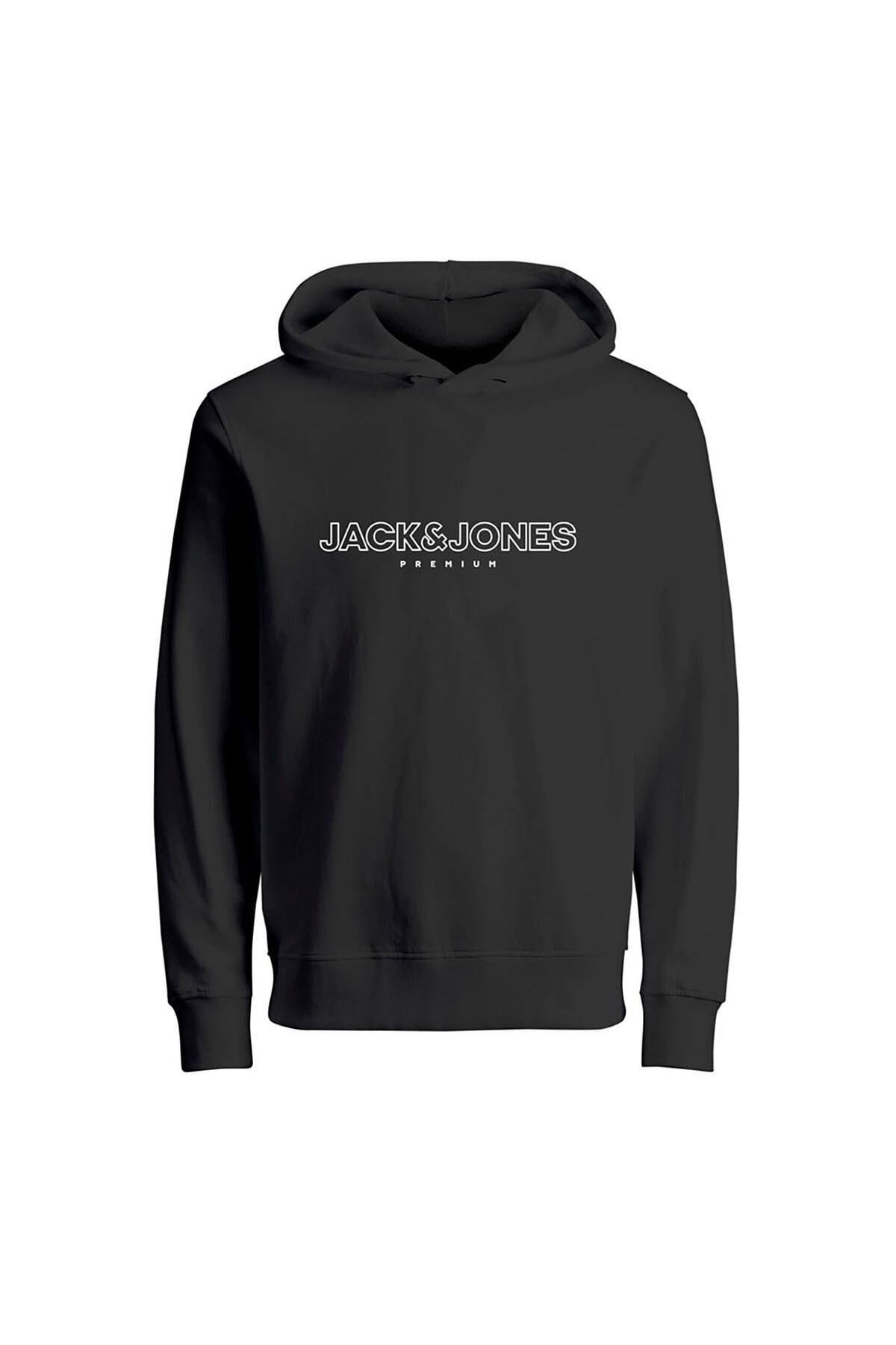Jack & Jones Erkek Kapşonlu Sweatshirt 12249401