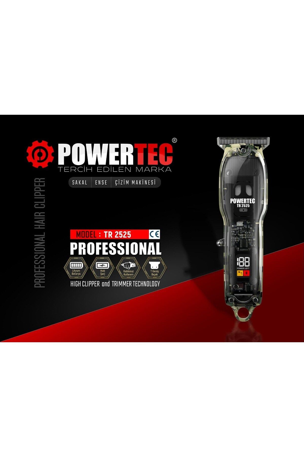 Powertec Tr-2525 Ense Sakal Tıraş Makinesi
