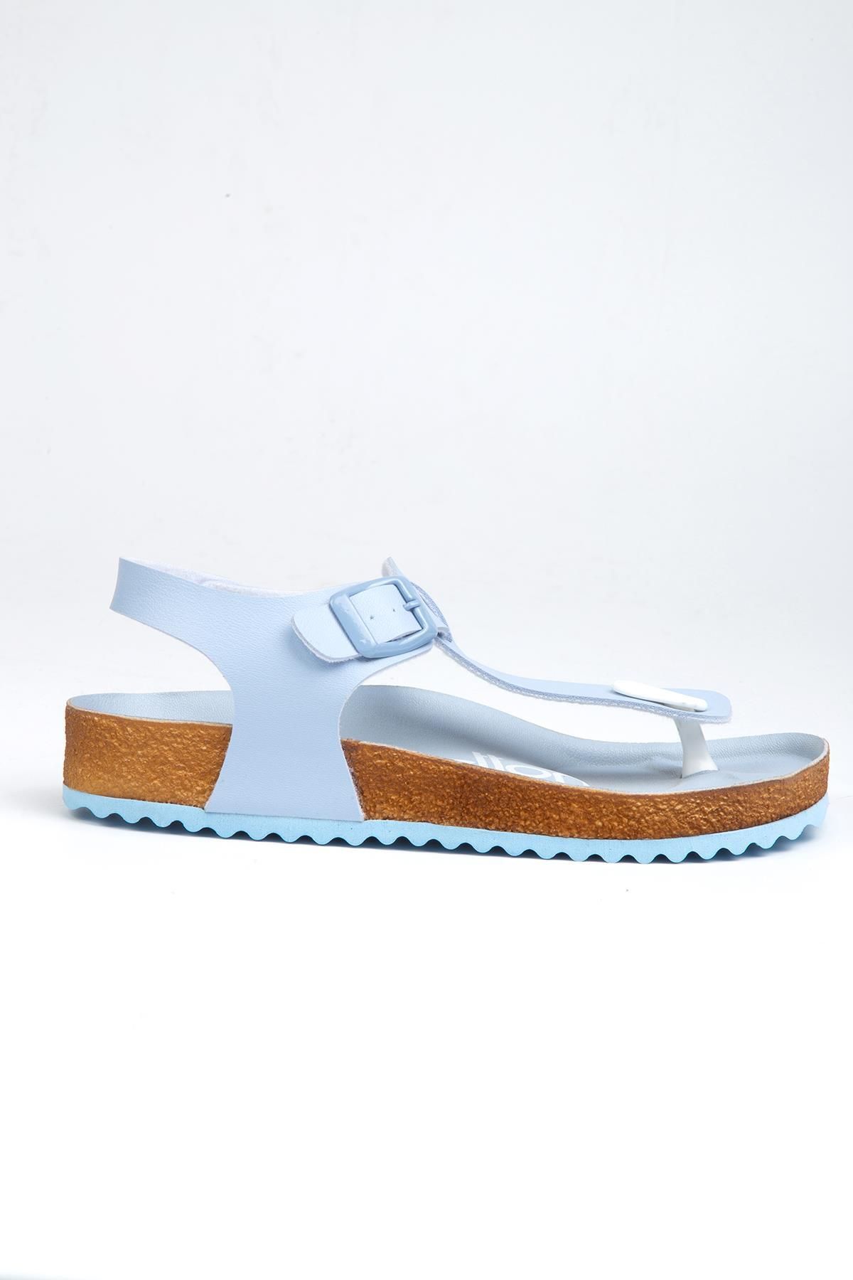Benetton ® | BN-1220- 3489 Acik Mavi - Kadın Sandalet