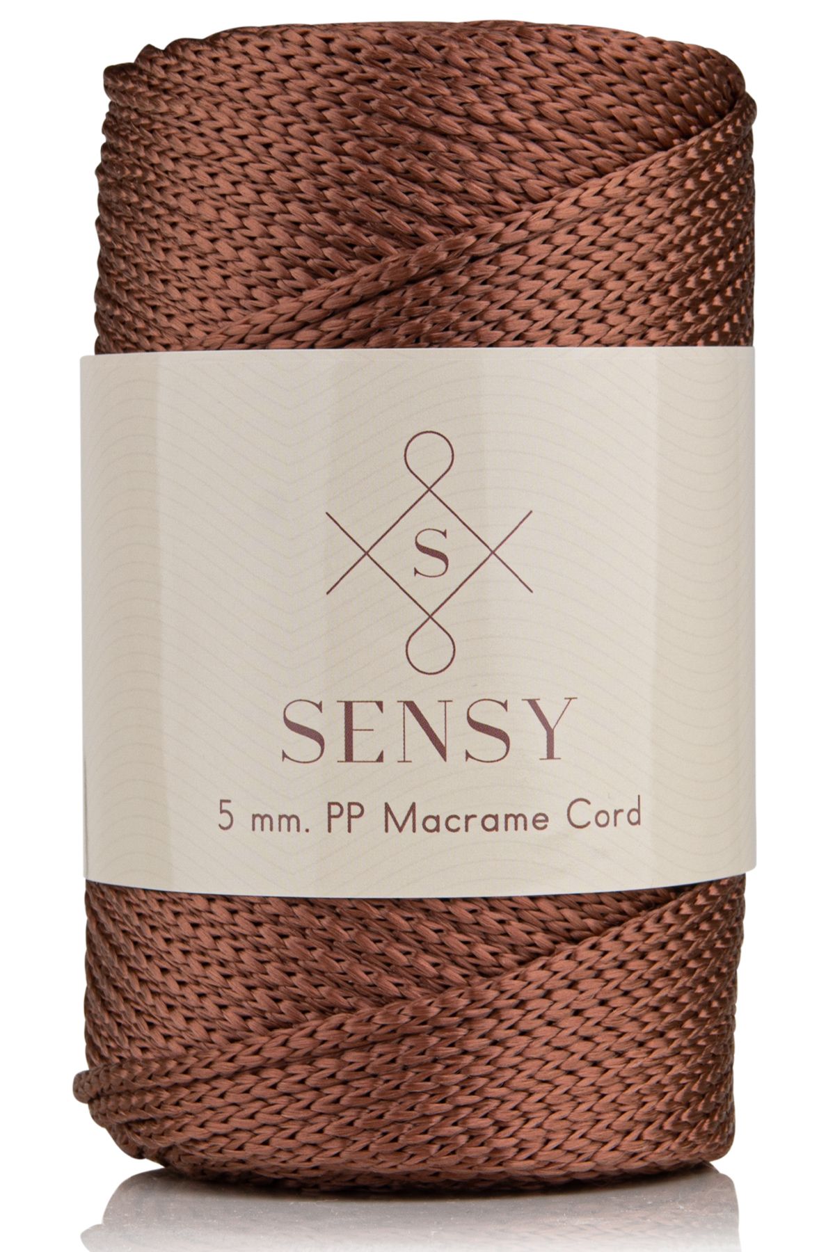 SENSY 5 Mm - 400 gr Polyester Makrome Ipi Bakır 95 M Polyester Makrome Ip Supla Ip Ve Çanta Ipliği