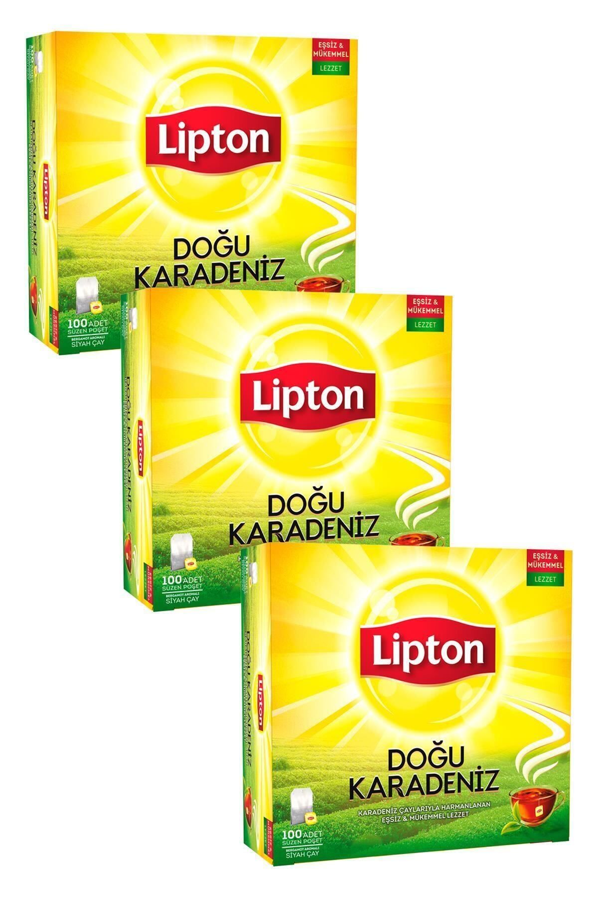 Lipton Doğu Karadeniz Bardak Poşet Çay 100'lü X 3 Adet
