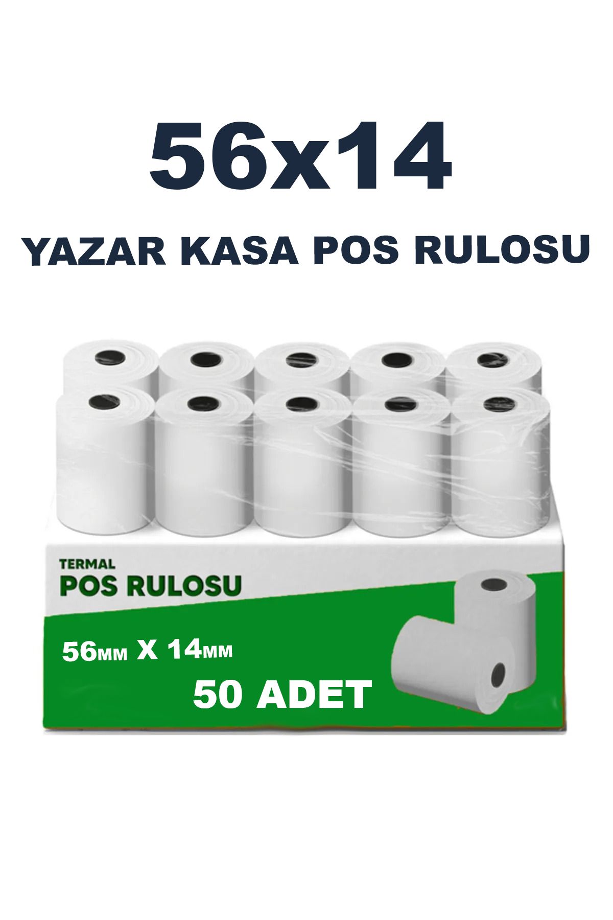 baukis alışveriş tarzınız 56x14 Termal Yazar kasa Pos Kağıdı 1. Kalite 50 Adet