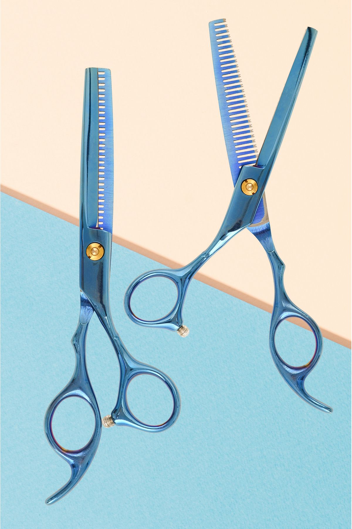 Dahaus Profesyonel Kuaför Berber Makası Ara Makas 6.5 İnç Saç Kesim Makası Blue Hair Style XLQ503A