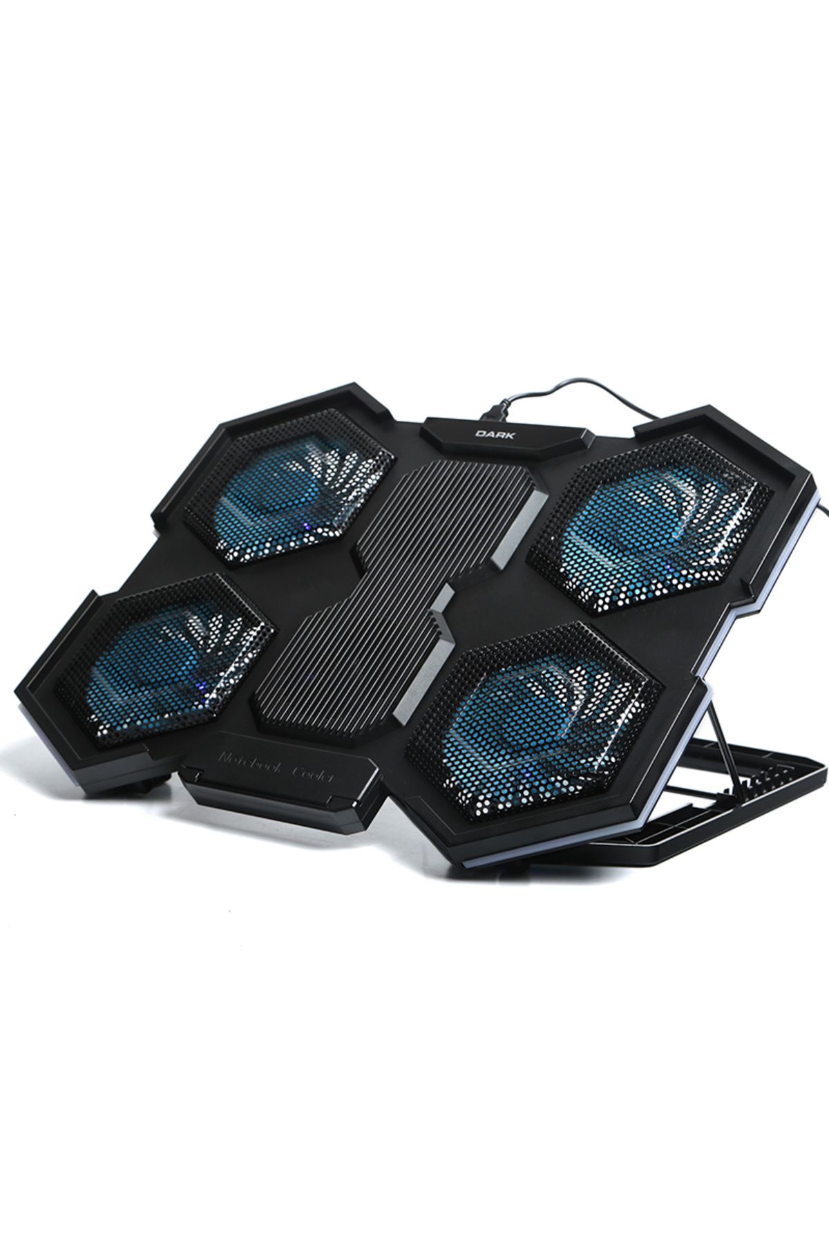 Dark Aeromax 6x LED FAN'lı, 7x Yükseklik Ayarlı, 2x USB 11"-17" Gaming Notebook Soğutucu ve Stand