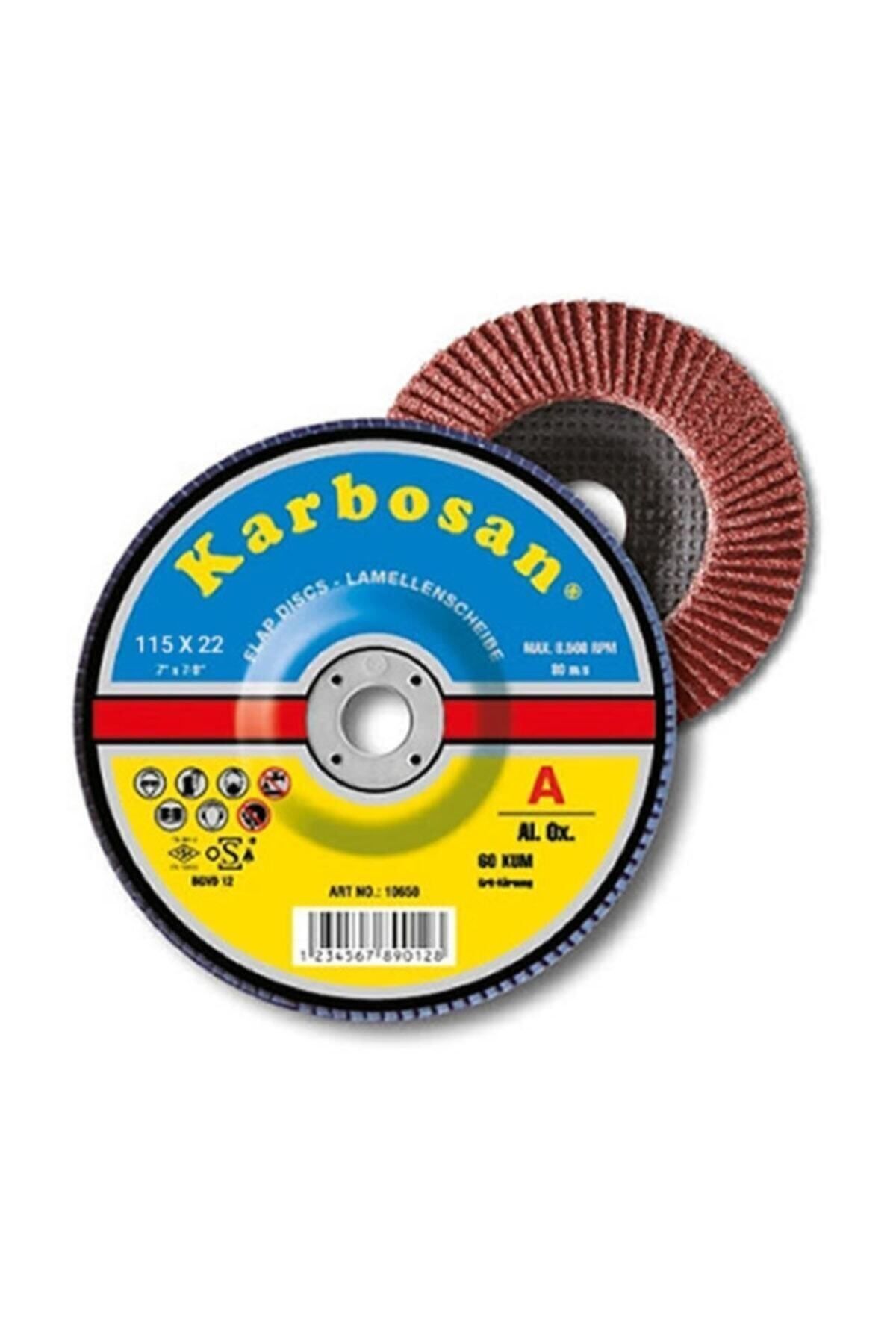 KARBOSAN Ao Flap Disk Zımpara 115mm Nk 80 Kum - 10lu Paket