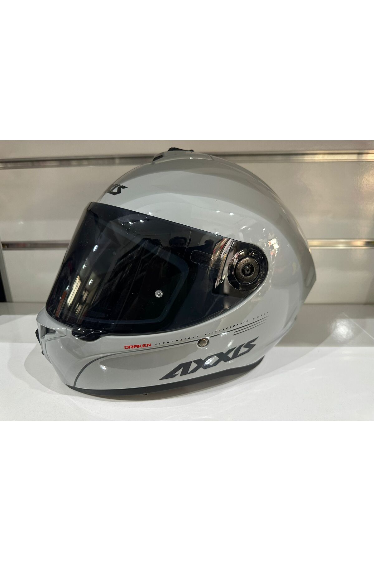 Axxis KASK AXXİS DRAKEN S SOLİD V2 PARLAK NARDO GREY