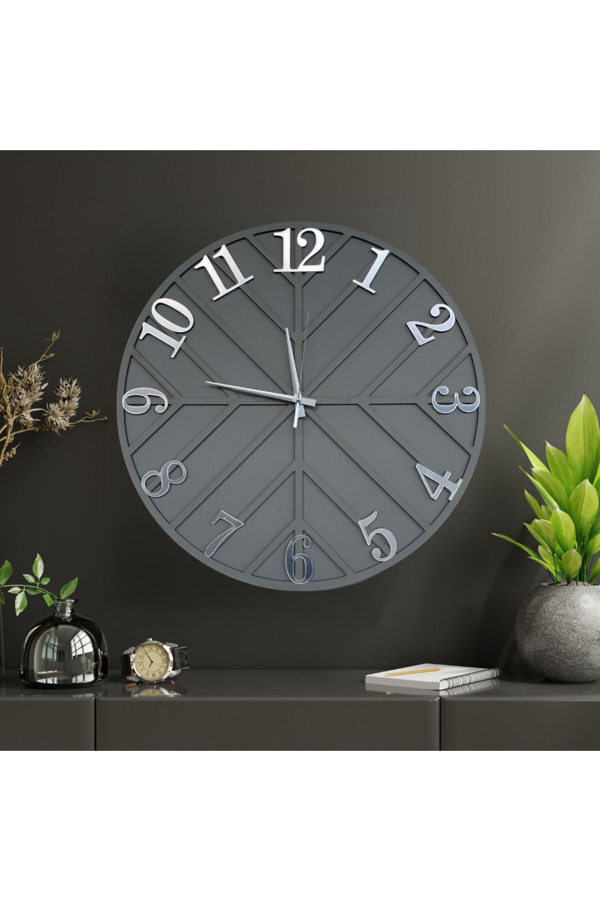 Lumenn Zarif MDF Kesim Duvar Saati 50 cm- Estetik Tasarım ve Üstün Kalite ile Zamanı Yakalayın