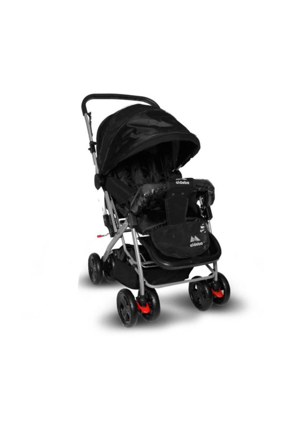ALDEBA 8028 Çift Yönlü Bebek Arabası Siyah