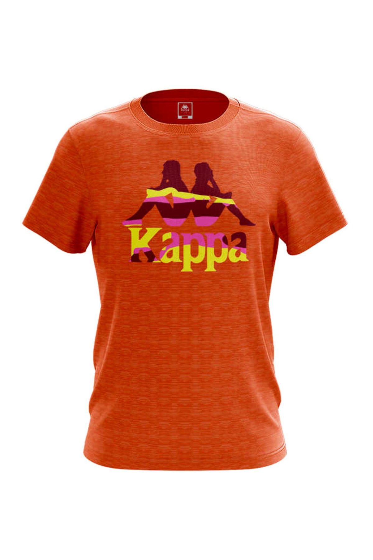 Kappa Kadın Baskılı T-Shirt ZIKSI ORANJ