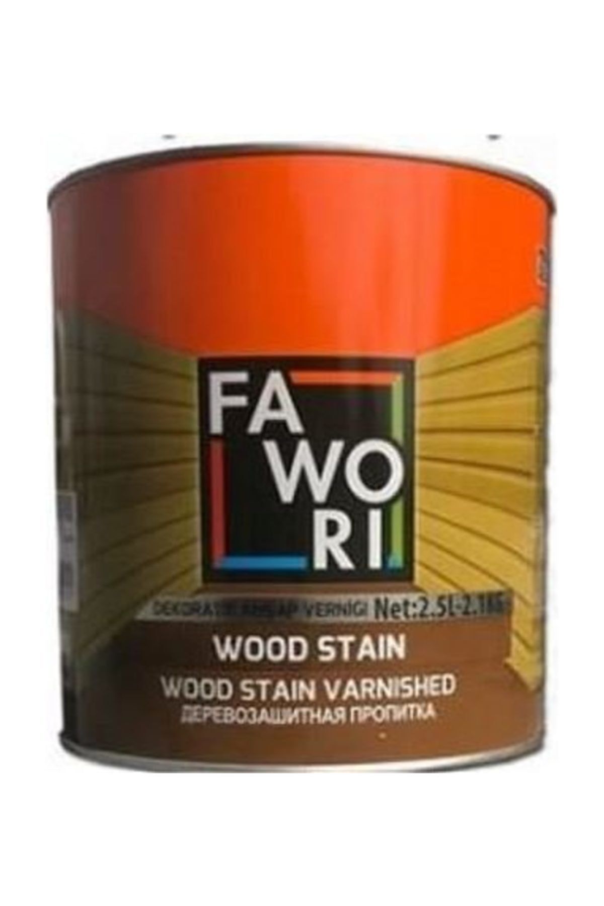Fawori Wood Stain Vernikli Ahşap Koruyucu - 2,5 Litre - Burma