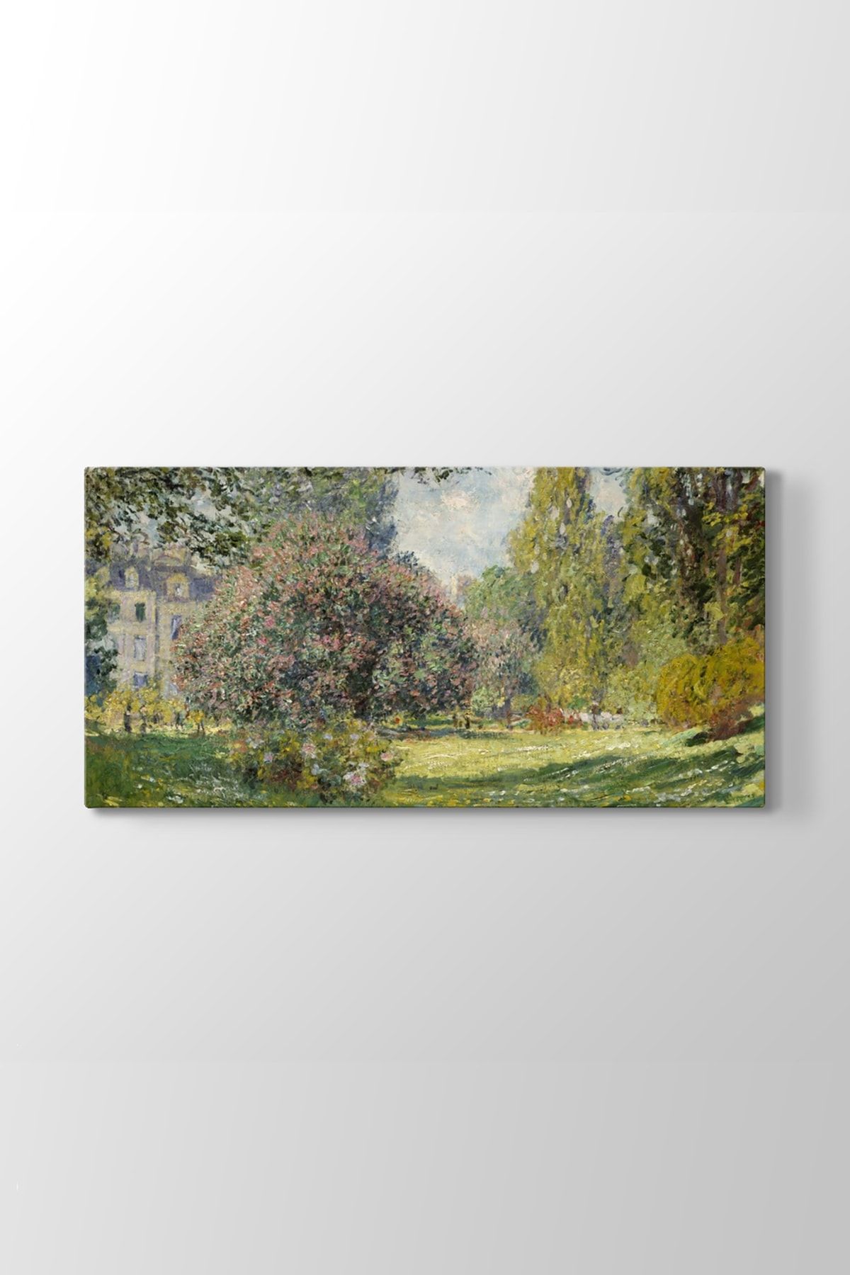TabloShop Claude Monet - The Parc Monceau Tablosu (Model 5) - (ÖLÇÜSÜ 60x30 cm)