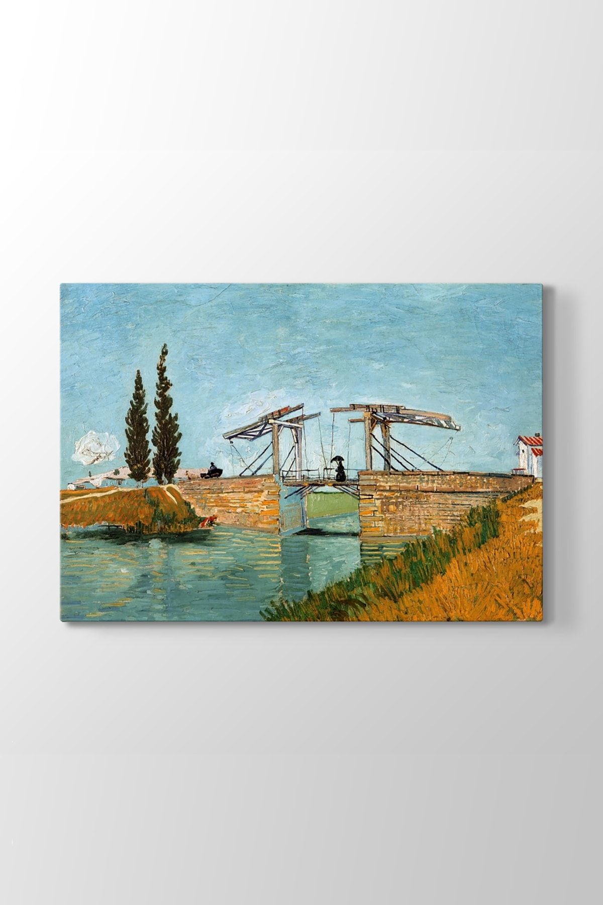 TabloShop Vincent Van Gogh - Arles Köprüsü Tablosu (Model 1) - (ÖLÇÜSÜ 75x50 cm)