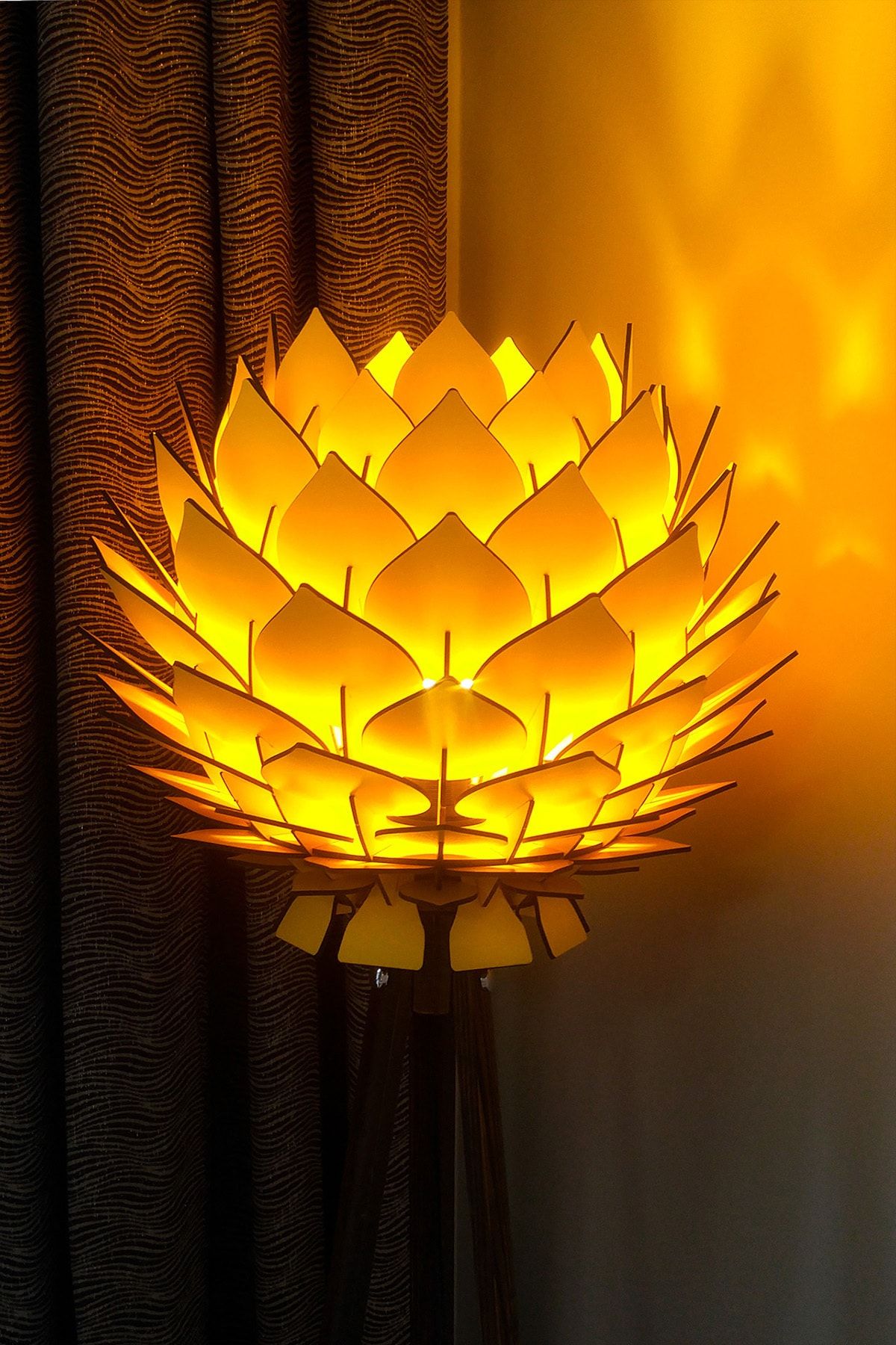 Design OTTO Lotus Dekoratif Lambader Başlığı Avize Abajur
