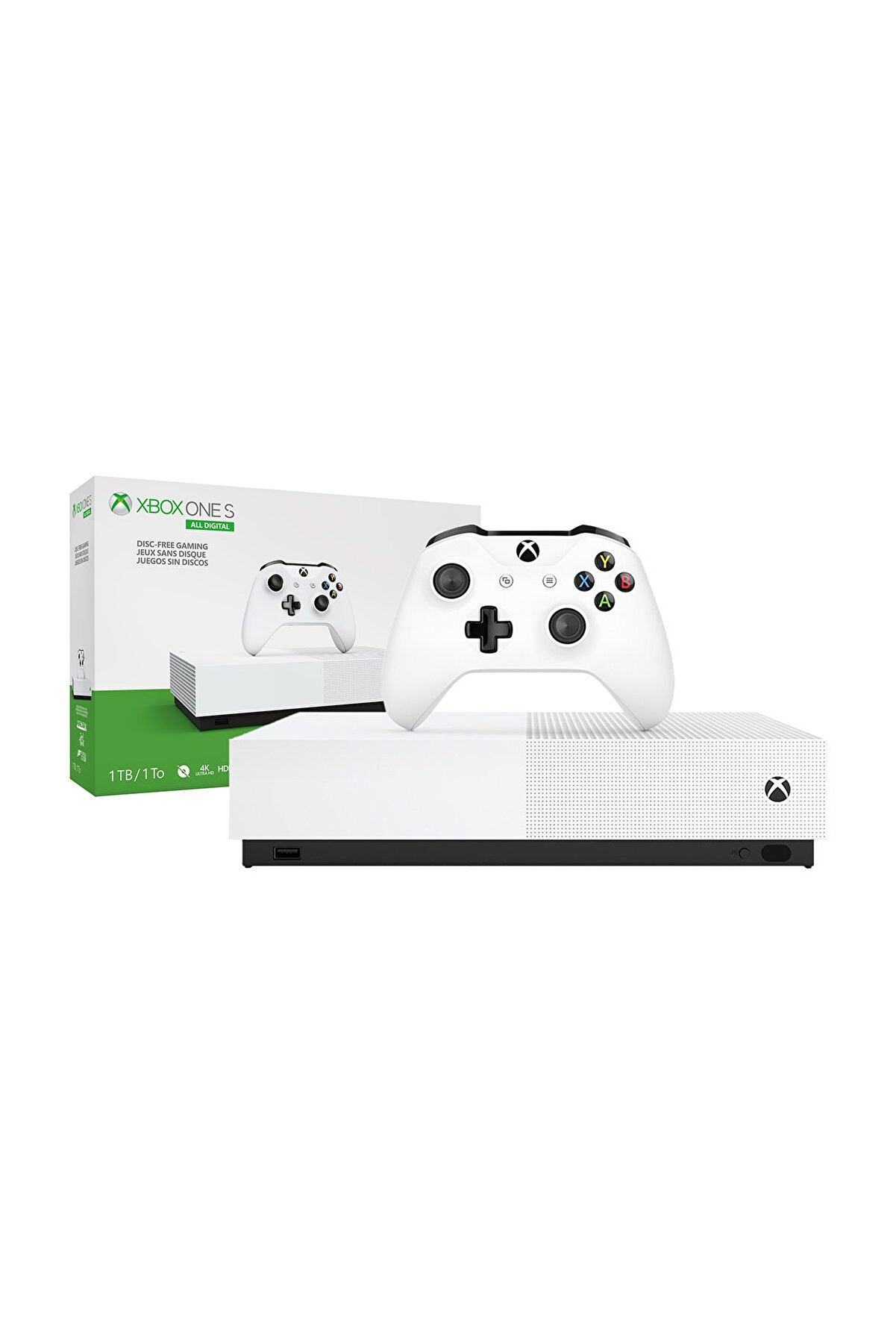 Microsoft Xbox One S 1 TB All-Digital Edition 4K Ultra HD Oyun Konsolu + 3 Ön Yüklü Oyun + 1 Yıllık EA Access