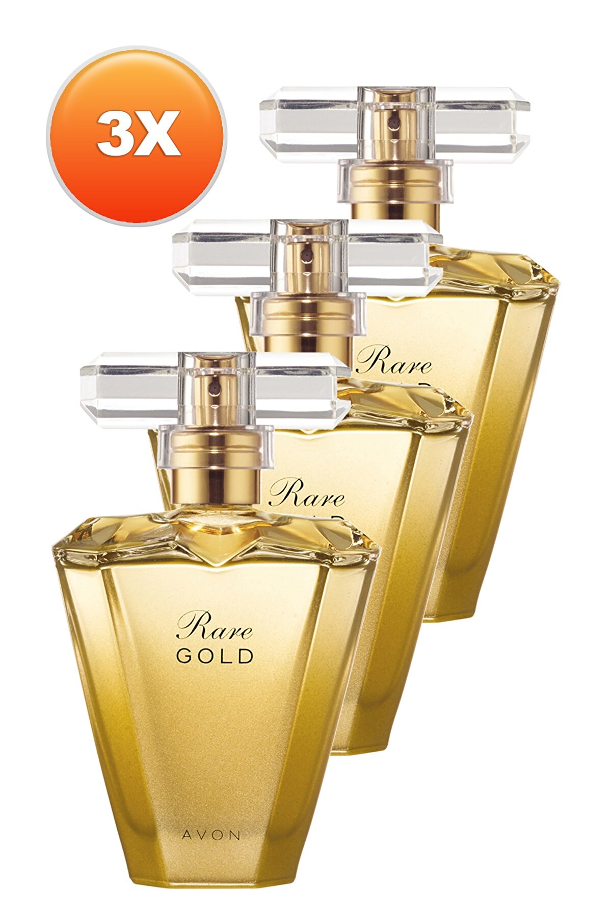 Avon Rare Gold Kadın Parfüm Edp 50 ml 3'lü Set 5050000101783